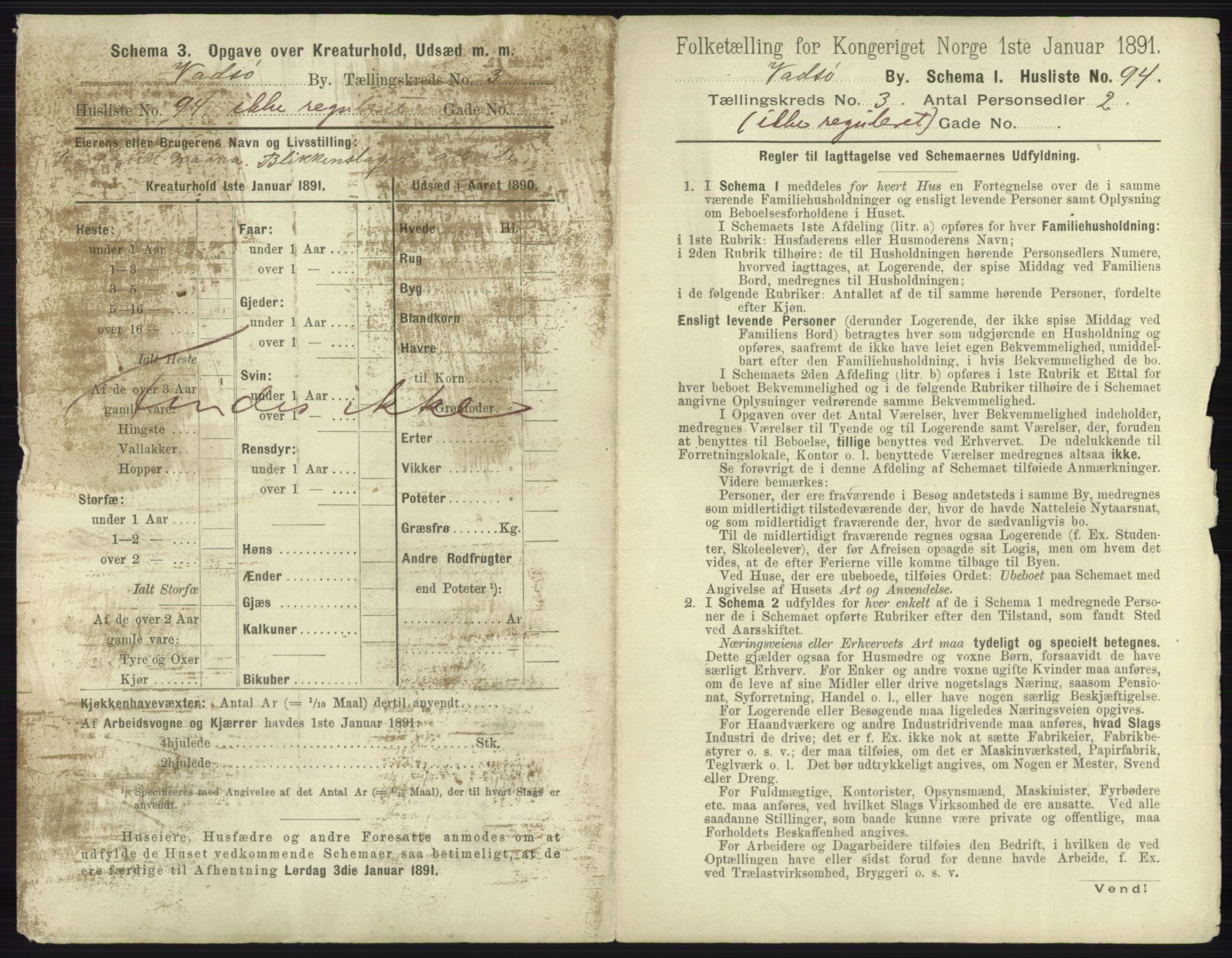 RA, 1891 census for 2003 Vadsø, 1891, p. 1772