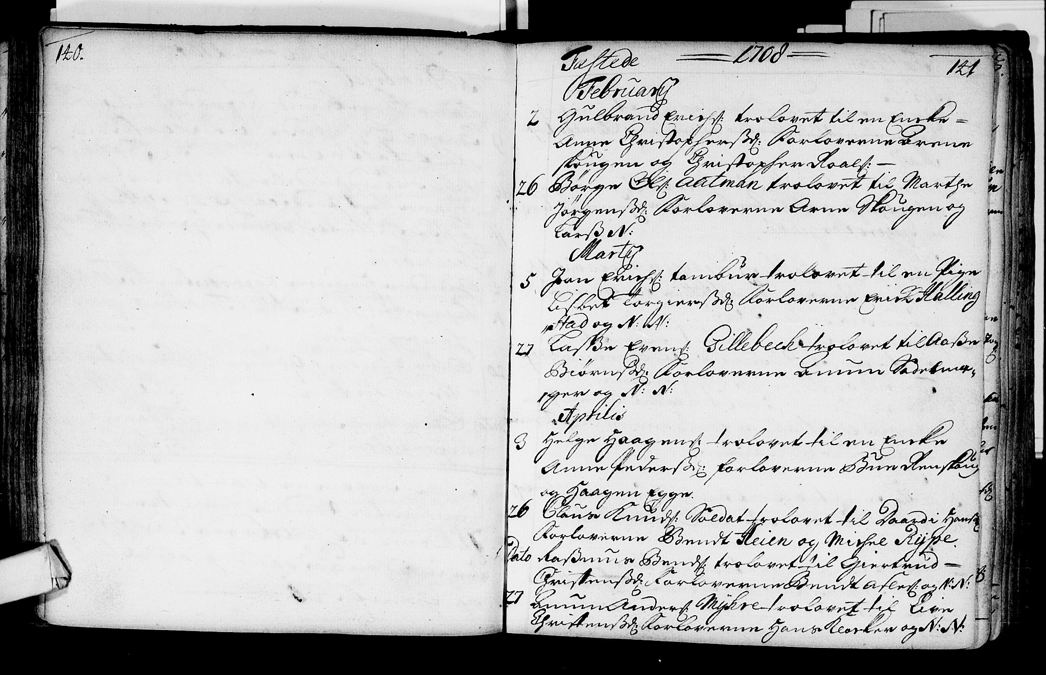 Lier kirkebøker, AV/SAKO-A-230/F/Fa/L0002: Parish register (official) no. I 2, 1701-1726, p. 140-141