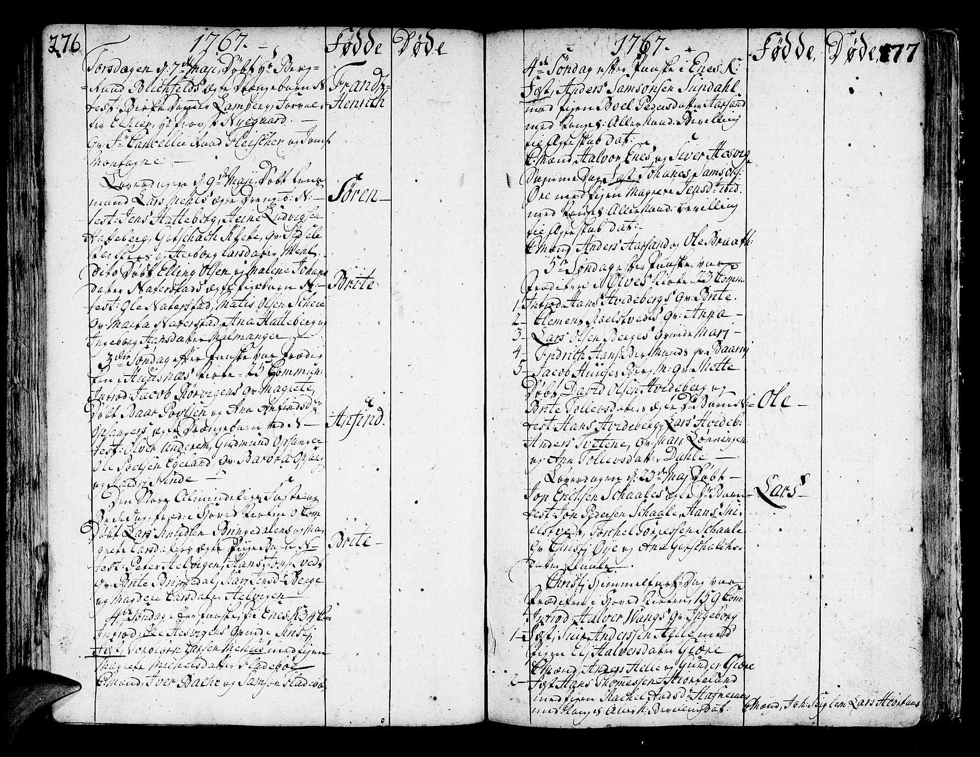 Kvinnherad sokneprestembete, AV/SAB-A-76401/H/Haa: Parish register (official) no. A 3, 1754-1777, p. 276-277