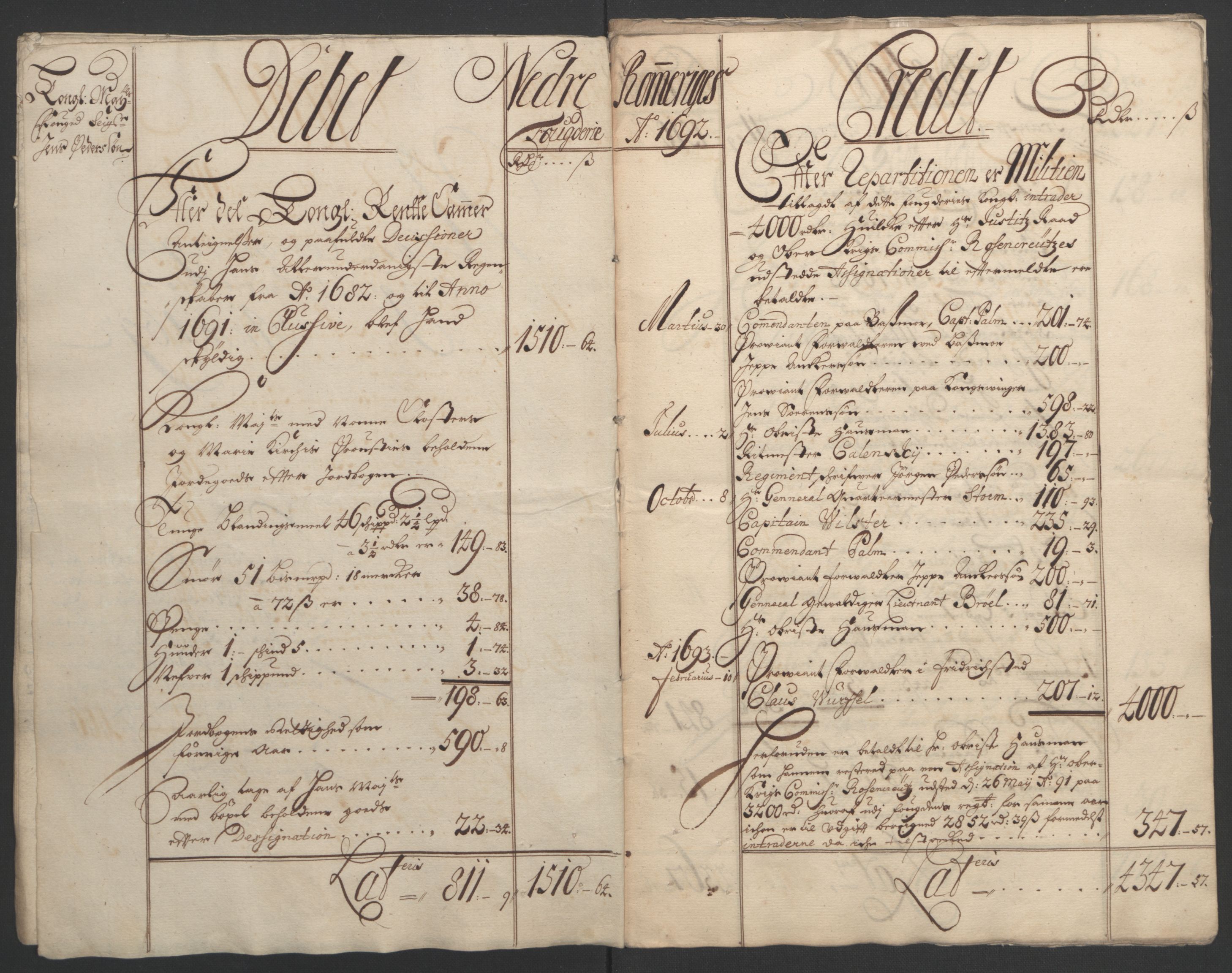 Rentekammeret inntil 1814, Reviderte regnskaper, Fogderegnskap, AV/RA-EA-4092/R11/L0577: Fogderegnskap Nedre Romerike, 1692, p. 15