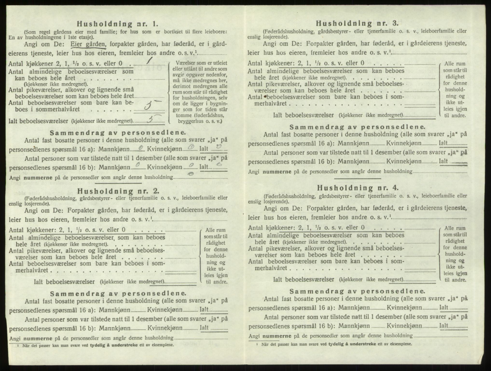 SAO, 1920 census for Skjeberg, 1920, p. 288