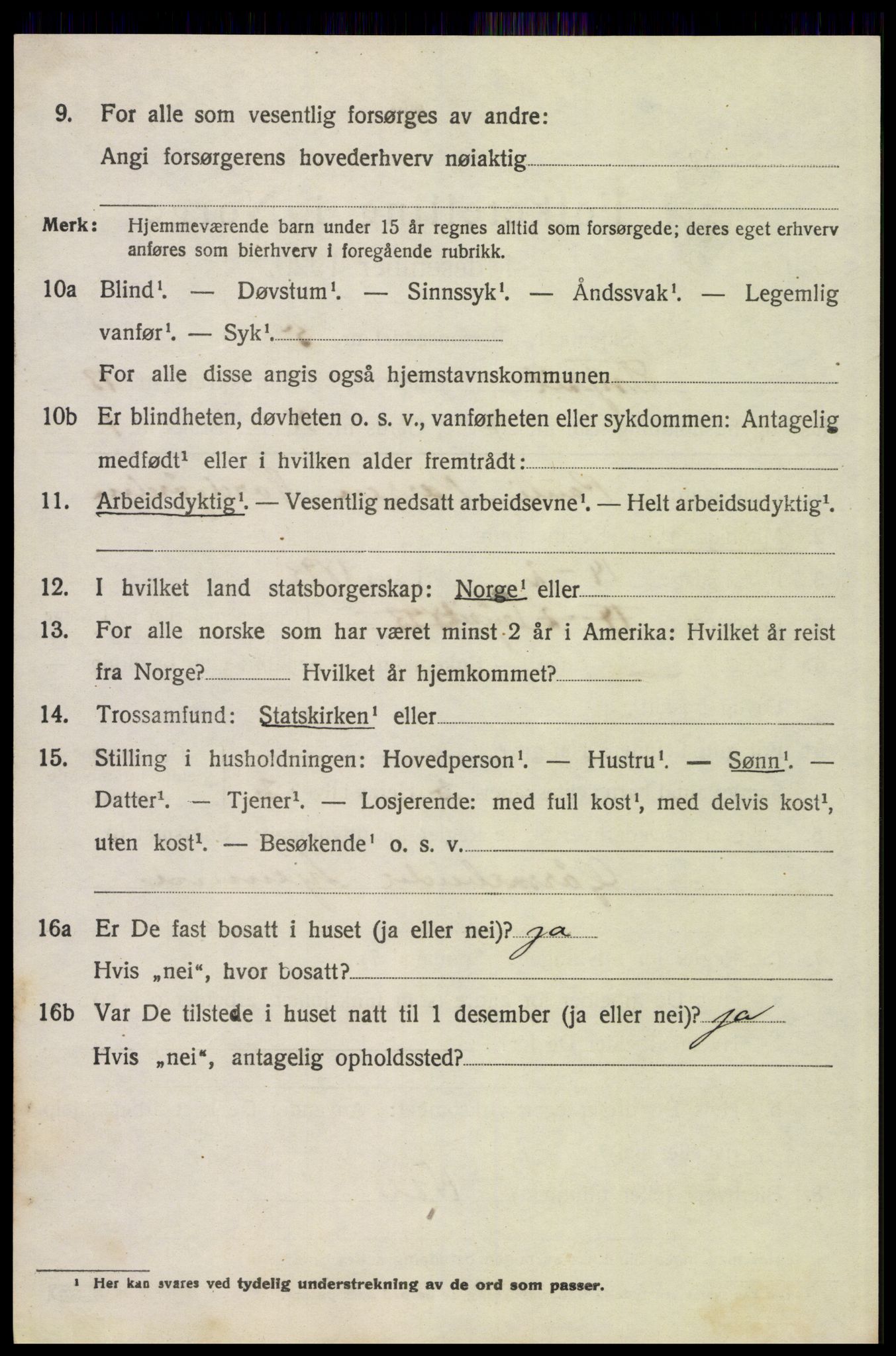 SAH, 1920 census for Trysil, 1920, p. 7702