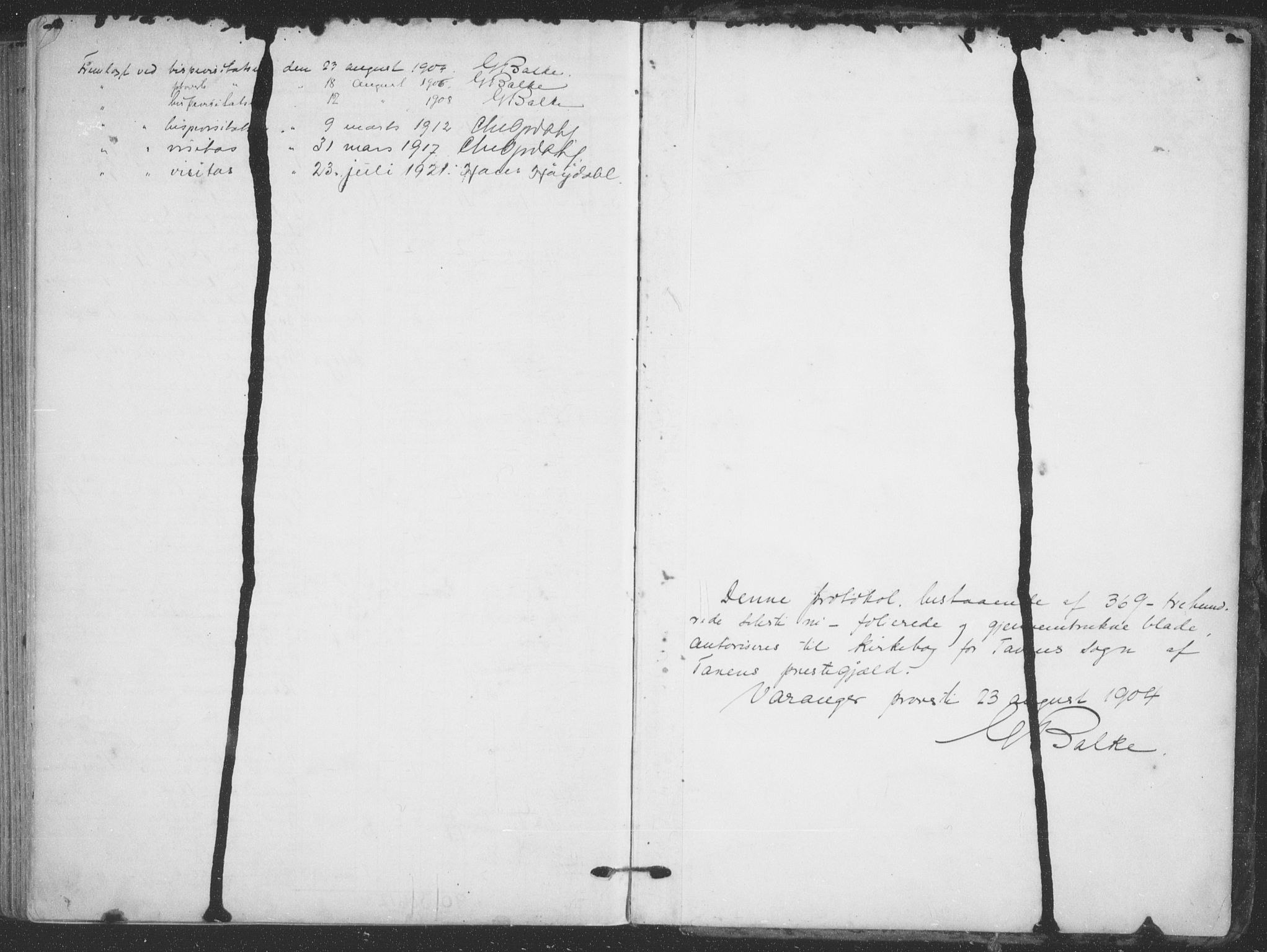 Tana sokneprestkontor, SATØ/S-1334/H/Ha/L0007kirke: Parish register (official) no. 7, 1904-1918