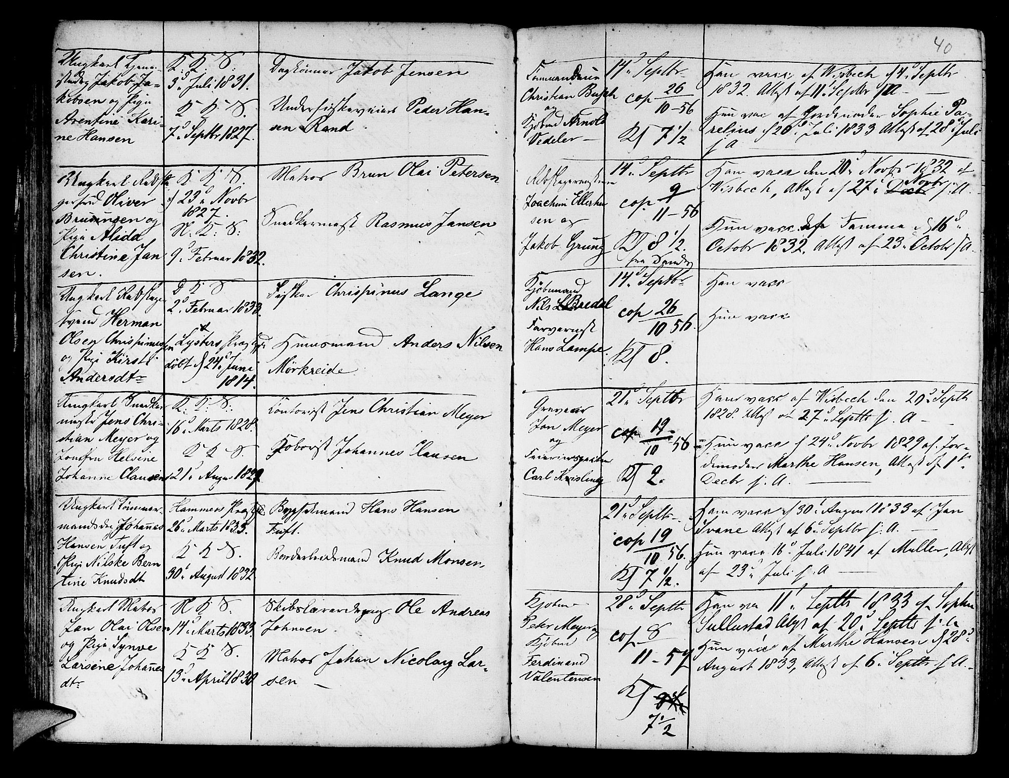 Korskirken sokneprestembete, AV/SAB-A-76101/H/Haa/L0009: Parish register (official) no. A 9, 1743-1861, p. 40