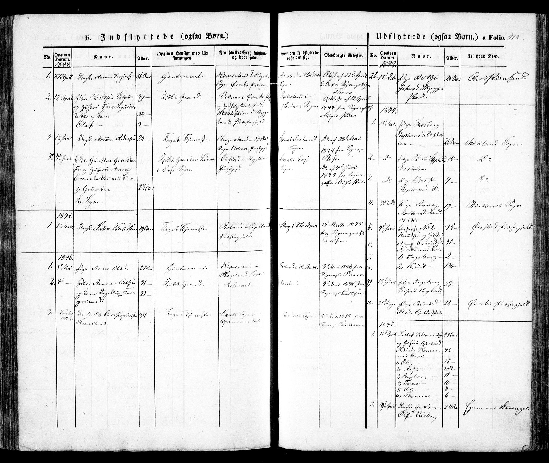 Evje sokneprestkontor, SAK/1111-0008/F/Fa/Faa/L0005: Parish register (official) no. A 5, 1843-1865, p. 418