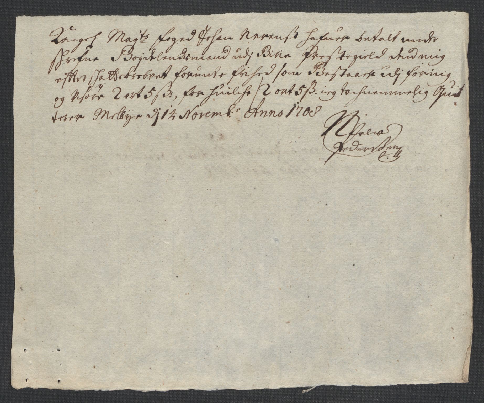 Rentekammeret inntil 1814, Reviderte regnskaper, Fogderegnskap, AV/RA-EA-4092/R18/L1305: Fogderegnskap Hadeland, Toten og Valdres, 1707-1708, p. 457