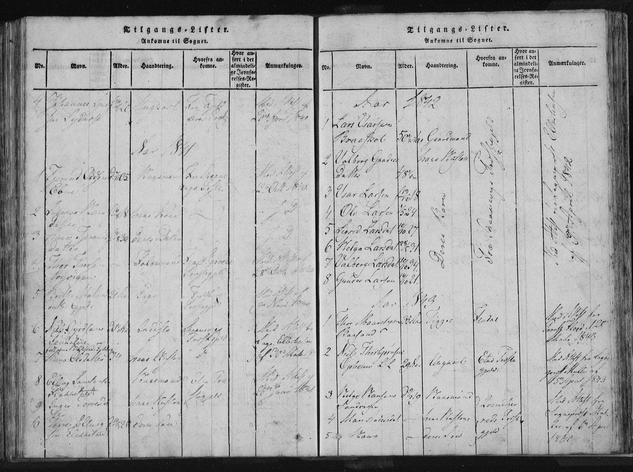 Vikedal sokneprestkontor, SAST/A-101840/01/IV: Parish register (official) no. A 4, 1816-1850, p. 307