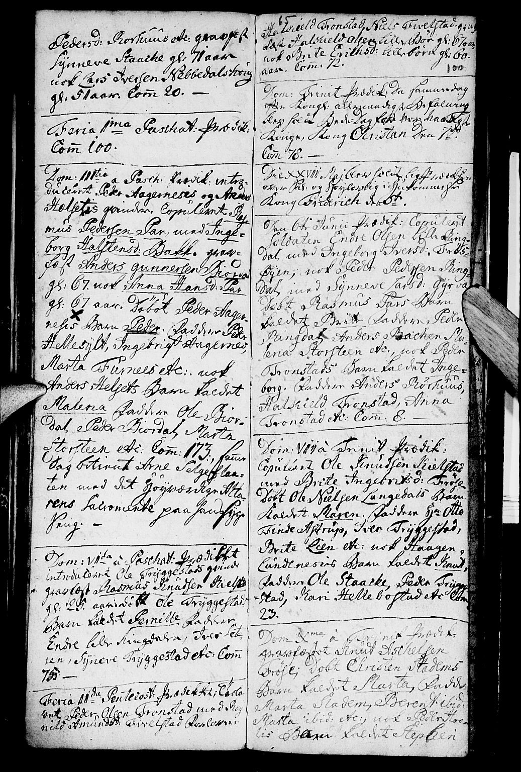 Ministerialprotokoller, klokkerbøker og fødselsregistre - Møre og Romsdal, SAT/A-1454/519/L0243: Parish register (official) no. 519A02, 1760-1770, p. 99-100