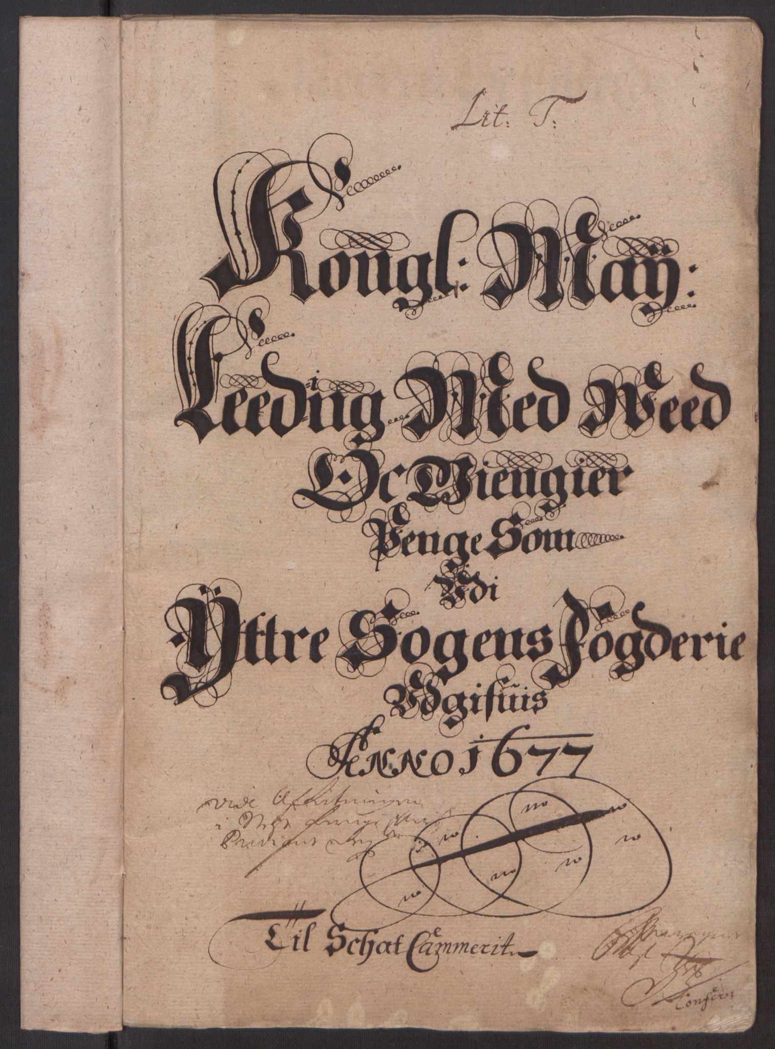 Rentekammeret inntil 1814, Reviderte regnskaper, Stiftamtstueregnskaper, Bergen stiftamt, RA/EA-6043/R/Rc/L0050: Bergen stiftamt, 1677-1678