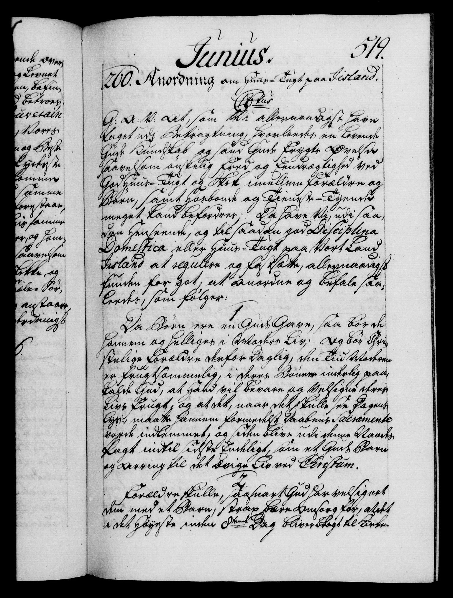 Danske Kanselli 1572-1799, RA/EA-3023/F/Fc/Fca/Fcaa/L0034: Norske registre, 1745-1746, p. 519a