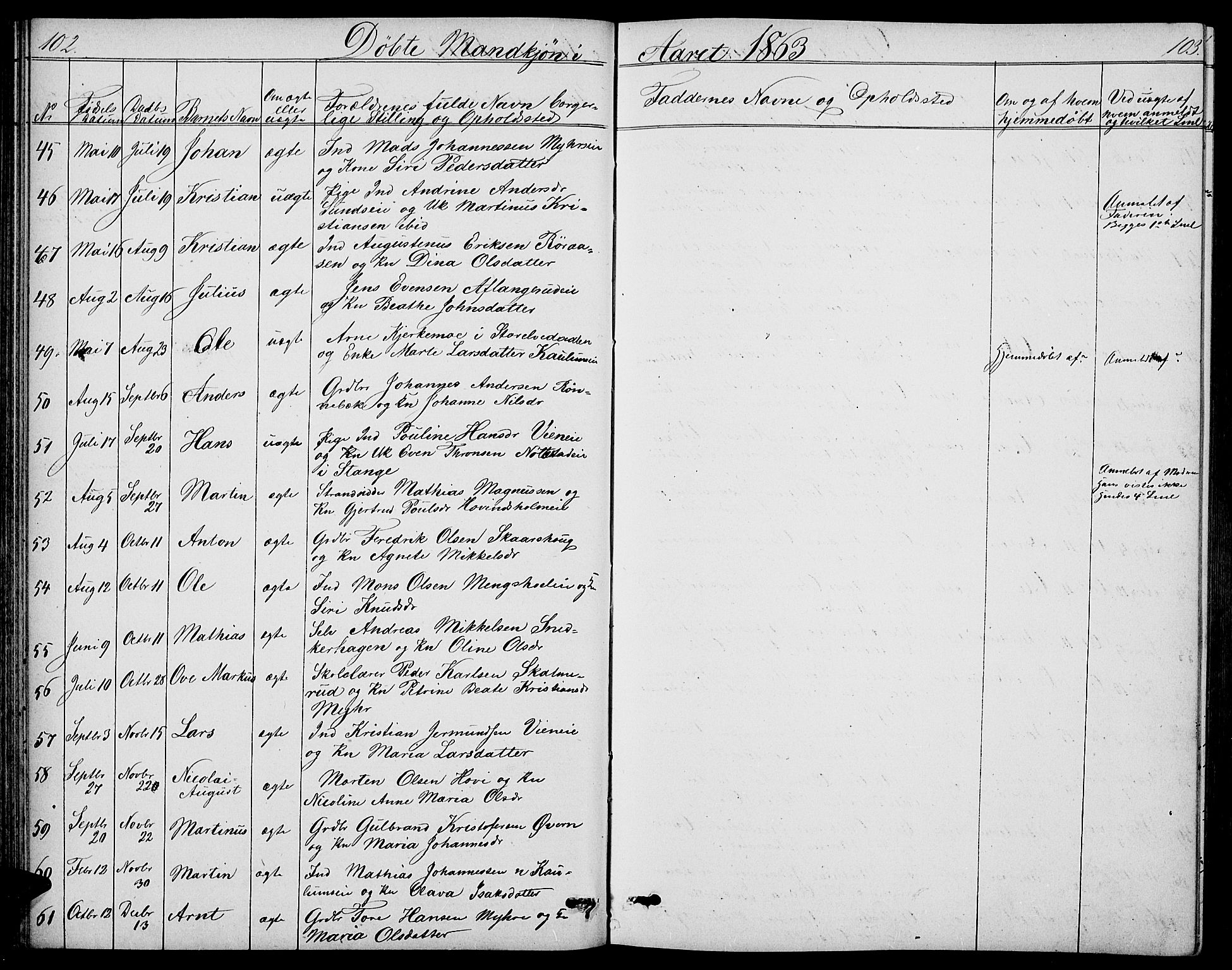 Nes prestekontor, Hedmark, AV/SAH-PREST-020/L/La/L0005: Parish register (copy) no. 5, 1852-1889, p. 102-103