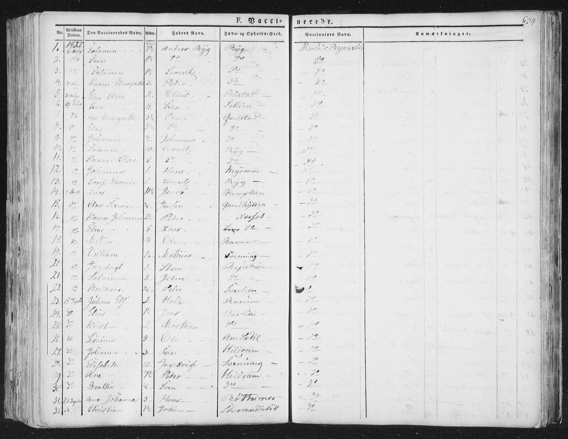 Ministerialprotokoller, klokkerbøker og fødselsregistre - Nord-Trøndelag, SAT/A-1458/764/L0552: Parish register (official) no. 764A07b, 1824-1865, p. 634