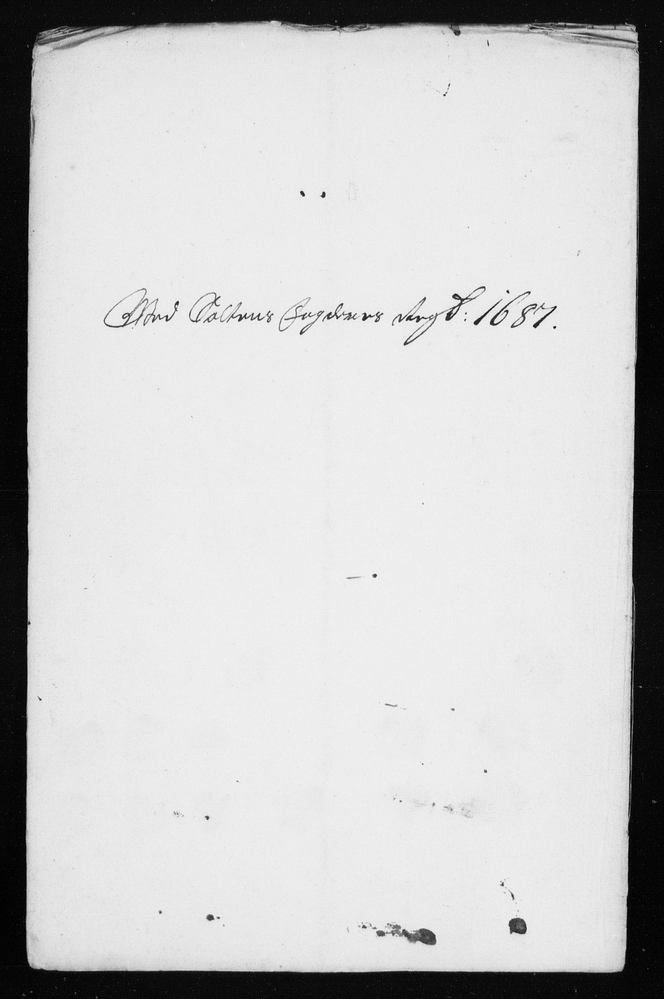 Rentekammeret inntil 1814, Reviderte regnskaper, Stiftamtstueregnskaper, Trondheim stiftamt og Nordland amt, AV/RA-EA-6044/R/Rh/L0009: Nordland amt, 1687