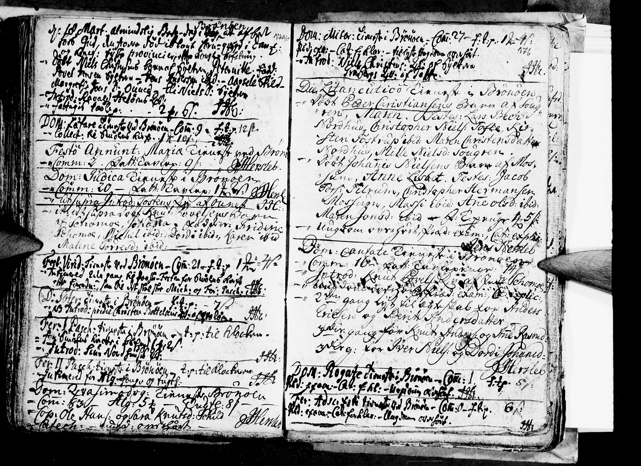 Ministerialprotokoller, klokkerbøker og fødselsregistre - Nordland, SAT/A-1459/813/L0194: Parish register (official) no. 813A04, 1719-1758, p. 176