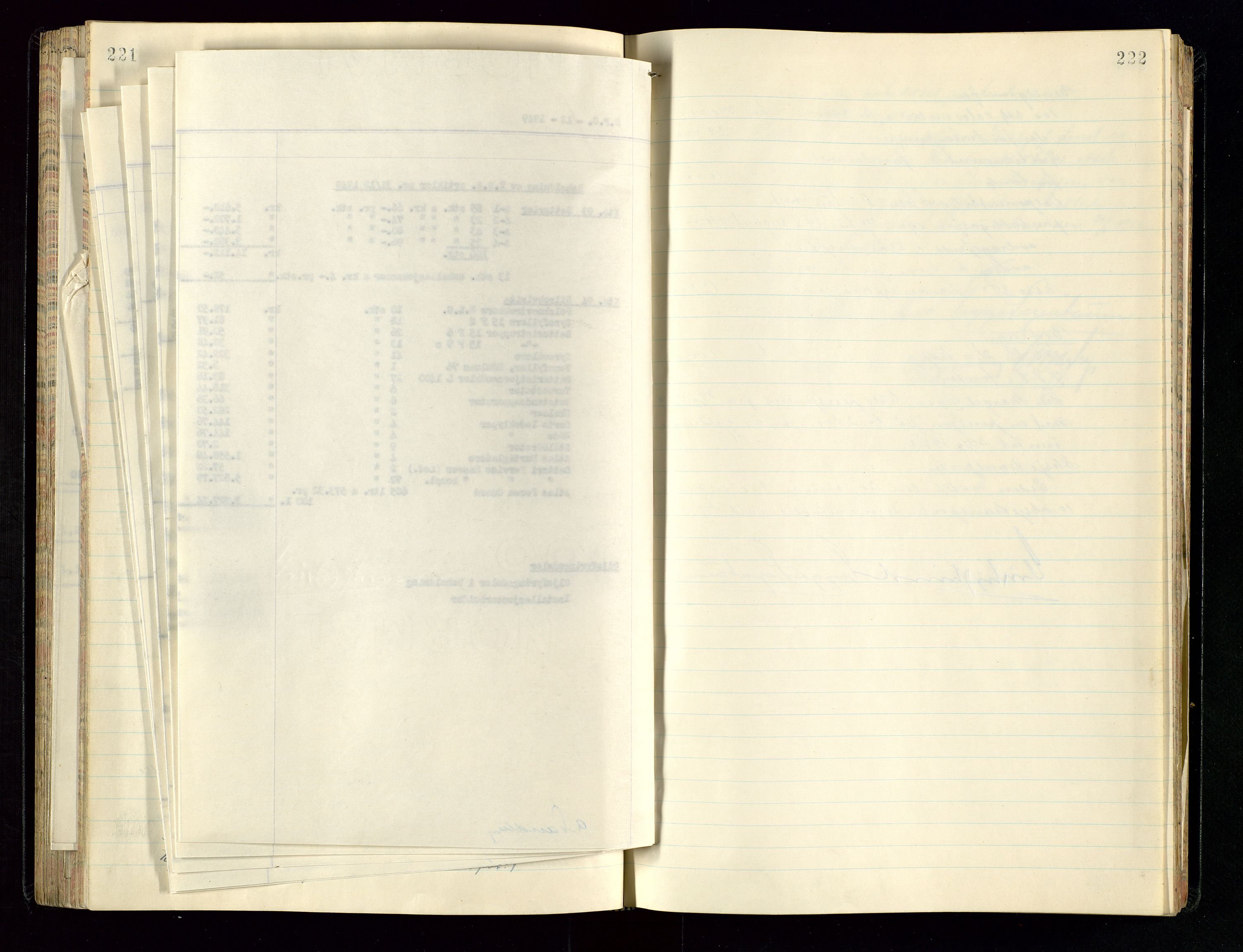 PA 1534 - Østlandske Petroleumscompagni A/S, AV/SAST-A-101954/A/Aa/L0005/0001: Direksjonsprotokoller / Den Administrerende Direksjon alle selskaper (referatprotokoll), 1943-1958