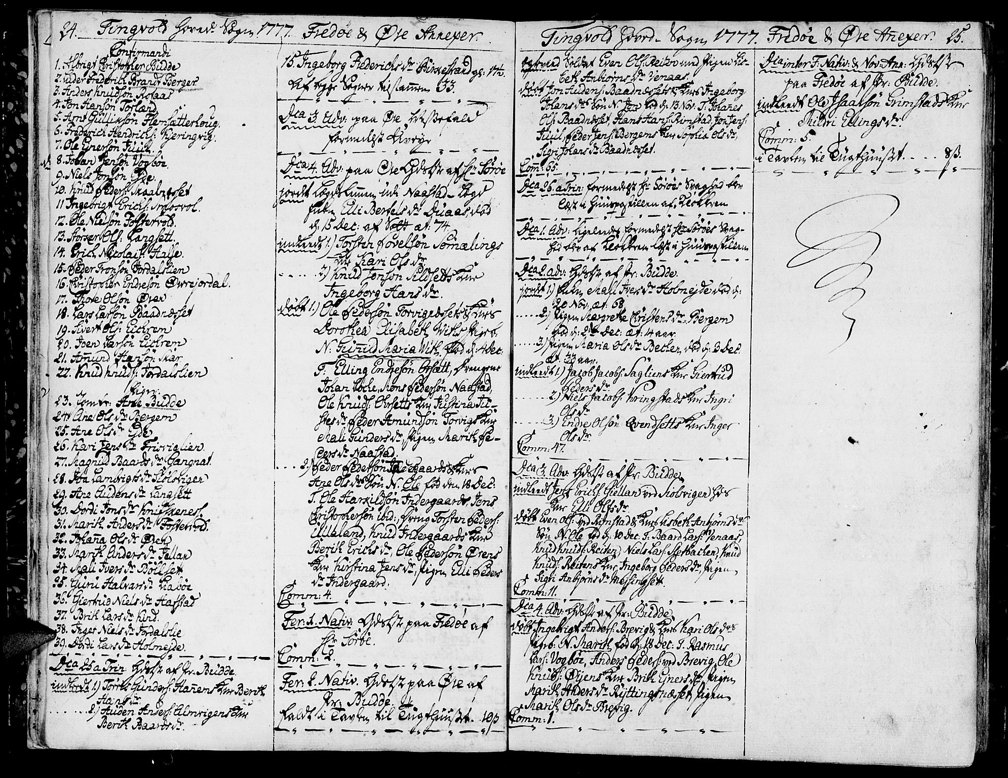 Ministerialprotokoller, klokkerbøker og fødselsregistre - Møre og Romsdal, SAT/A-1454/586/L0980: Parish register (official) no. 586A06, 1776-1794, p. 24-25
