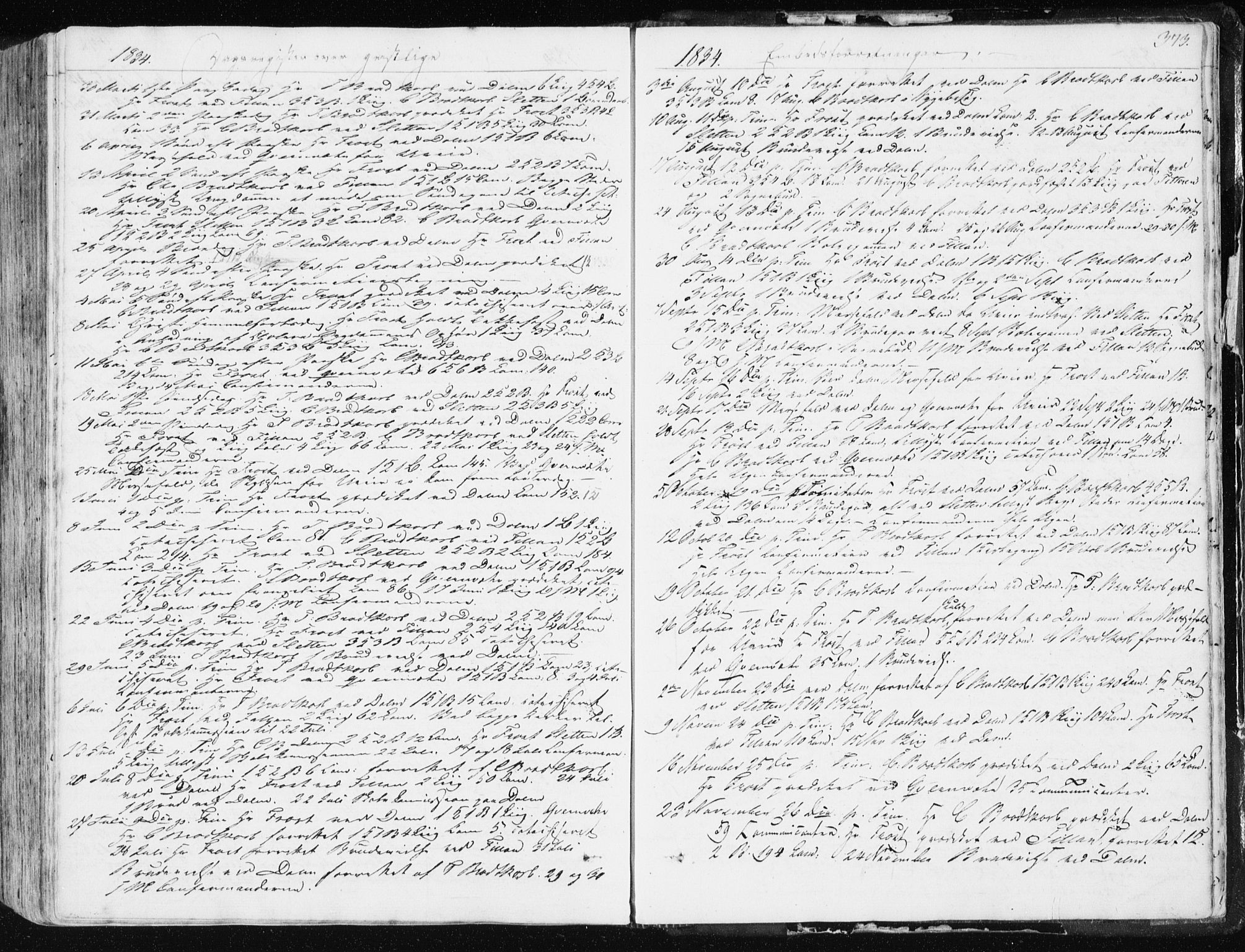 Ministerialprotokoller, klokkerbøker og fødselsregistre - Sør-Trøndelag, SAT/A-1456/634/L0528: Parish register (official) no. 634A04, 1827-1842, p. 373