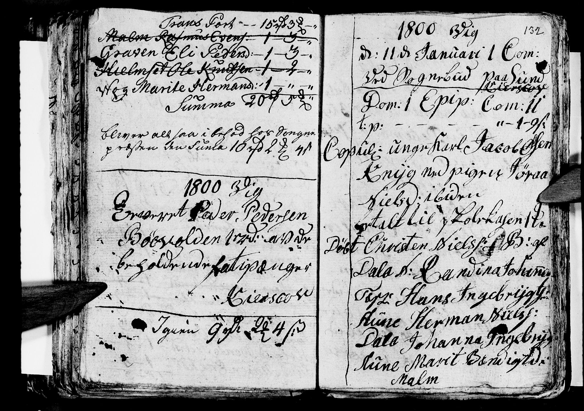 Ministerialprotokoller, klokkerbøker og fødselsregistre - Nordland, AV/SAT-A-1459/812/L0184: Parish register (copy) no. 812C02, 1793-1809, p. 132