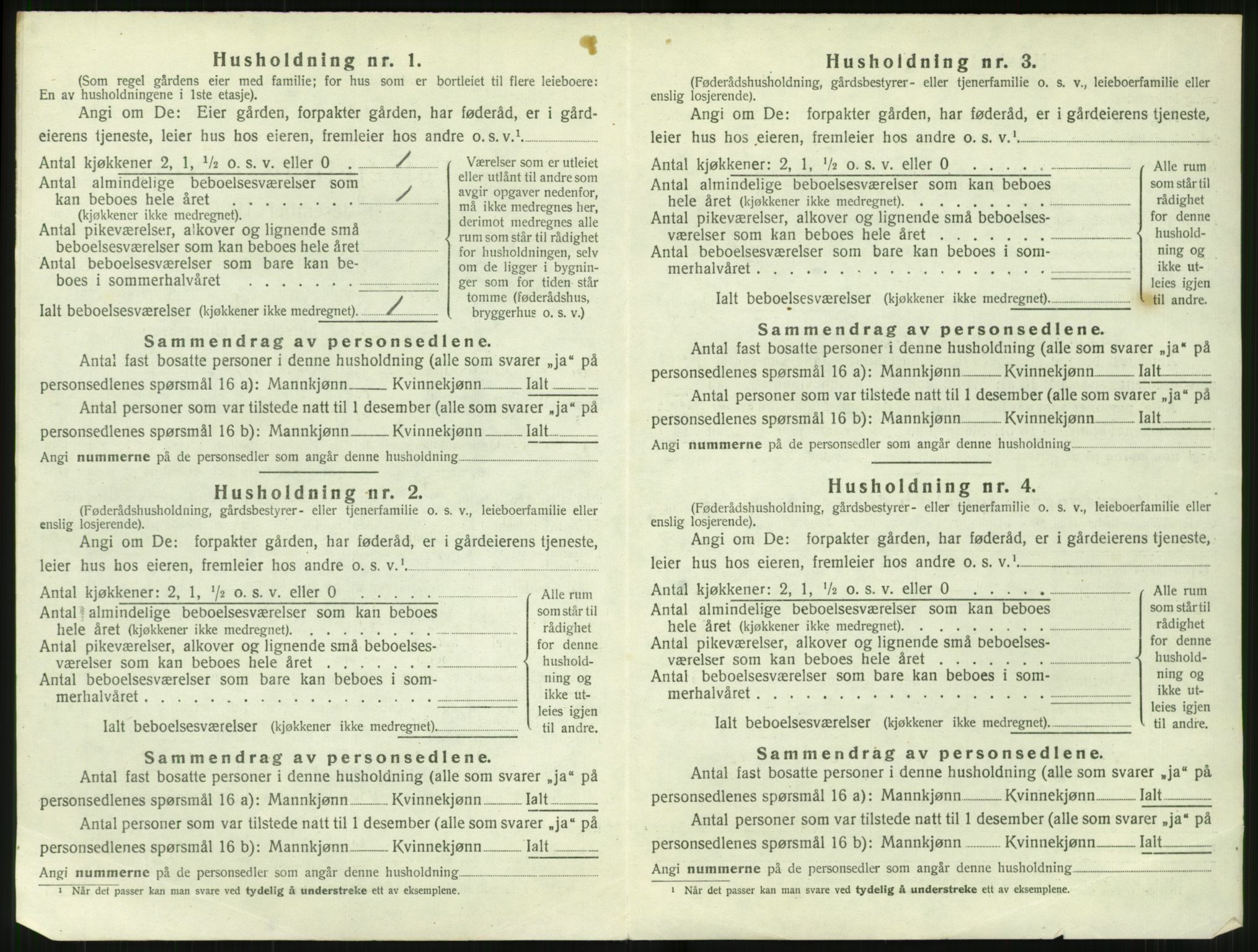 SAT, 1920 census for Stordal, 1920, p. 361