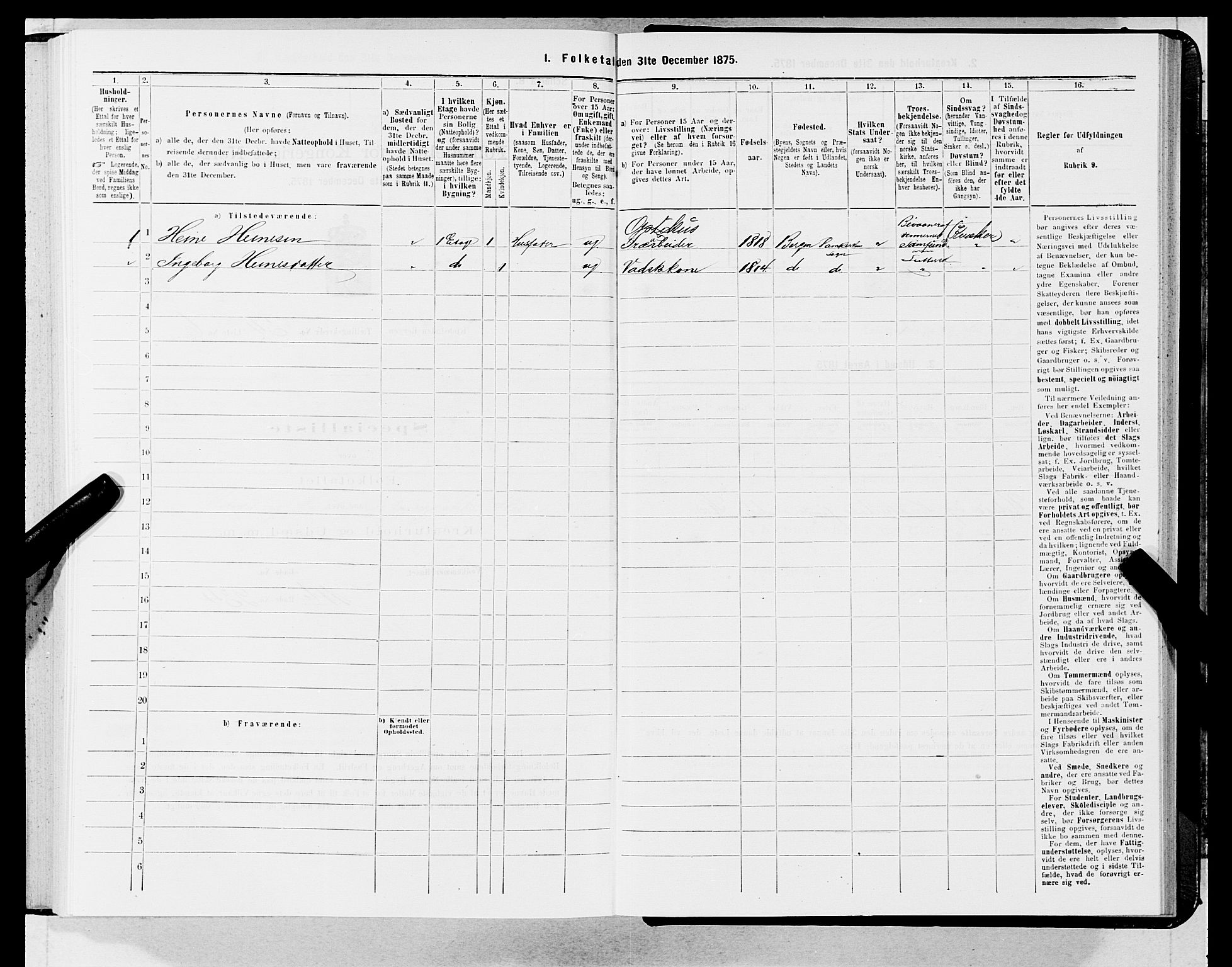 SAB, 1875 census for 1301 Bergen, 1875, p. 2851