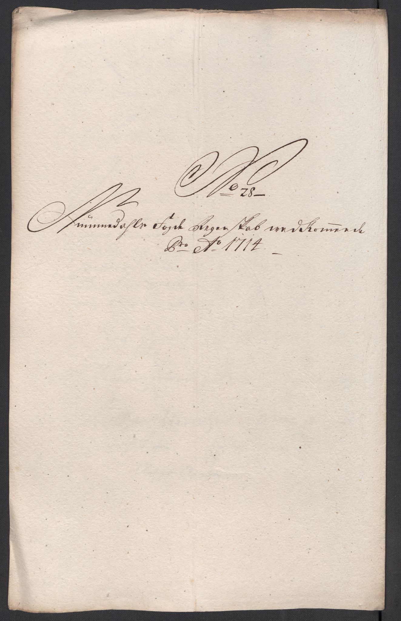 Rentekammeret inntil 1814, Reviderte regnskaper, Fogderegnskap, AV/RA-EA-4092/R64/L4435: Fogderegnskap Namdal, 1714, p. 185