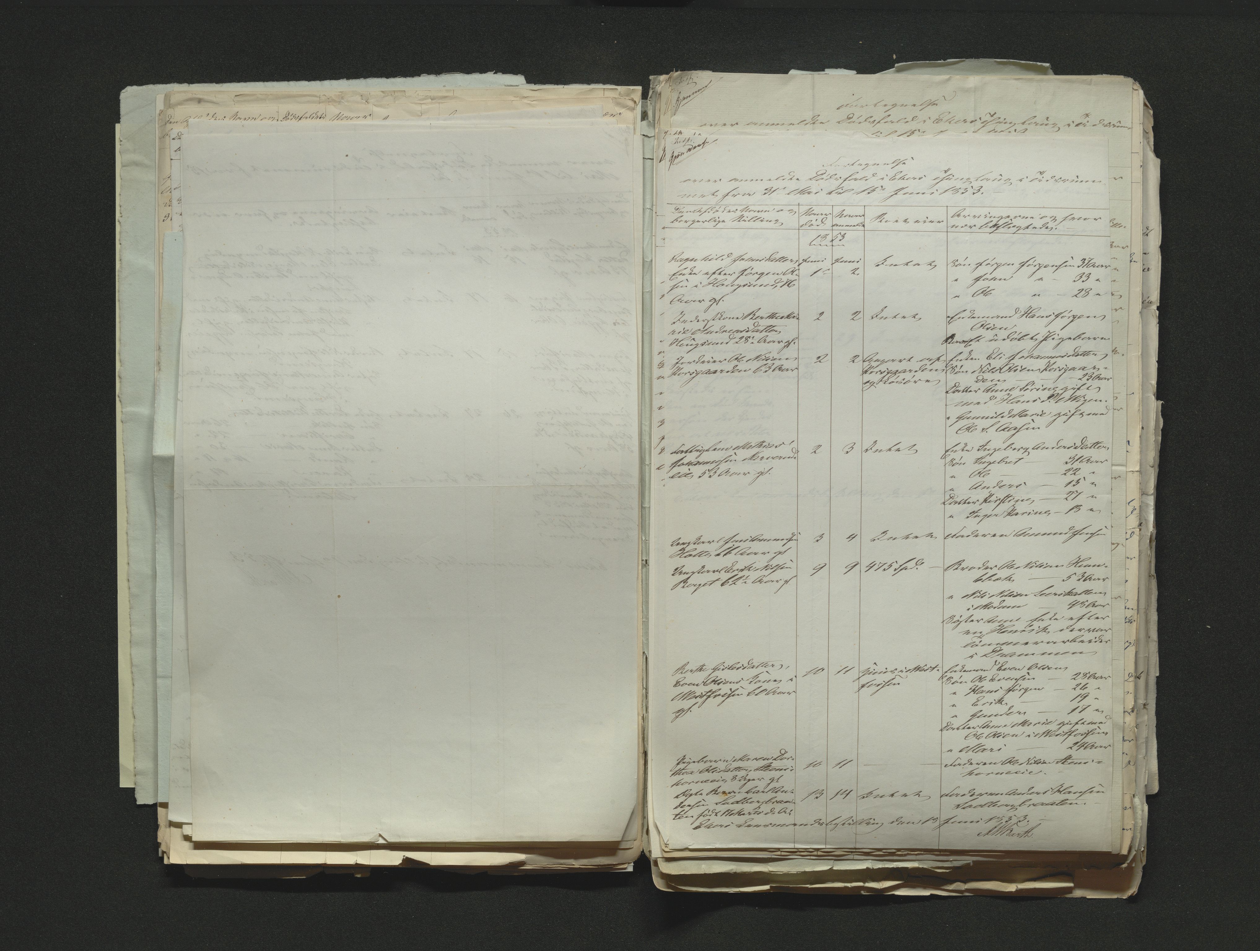 Eiker, Modum og Sigdal sorenskriveri, AV/SAKO-A-123/H/Ha/Hab/L0008: Dødsfallsmeldinger, 1850-1853