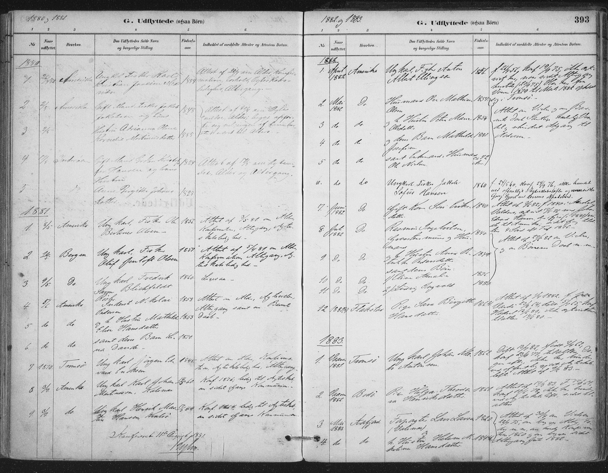 Ministerialprotokoller, klokkerbøker og fødselsregistre - Nordland, SAT/A-1459/888/L1244: Parish register (official) no. 888A10, 1880-1890, p. 393