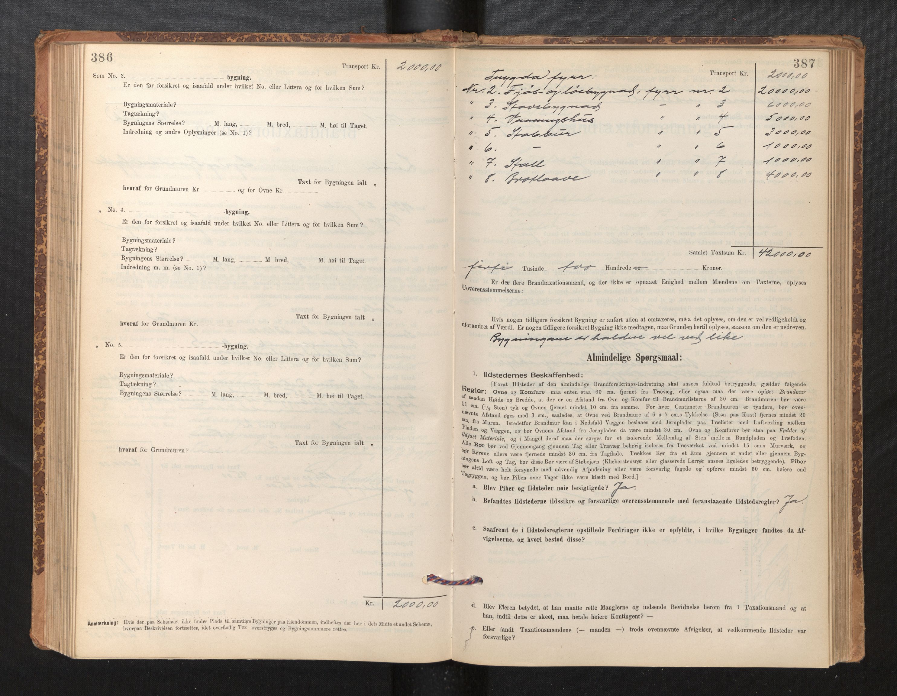 Lensmannen i Luster, AV/SAB-A-29301/0012/L0007: Branntakstprotokoll, skjematakst, 1895-1935, p. 386-387