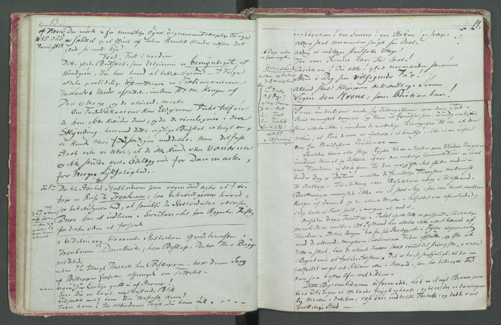 Forskjellige samlinger, Historisk-kronologisk samling, AV/RA-EA-4029/G/Ga/L0009B: Historisk-kronologisk samling. Dokumenter fra oktober 1814, årene 1815 og 1816, Christian Frederiks regnskapsbok 1814 - 1848., 1814-1848, p. 191