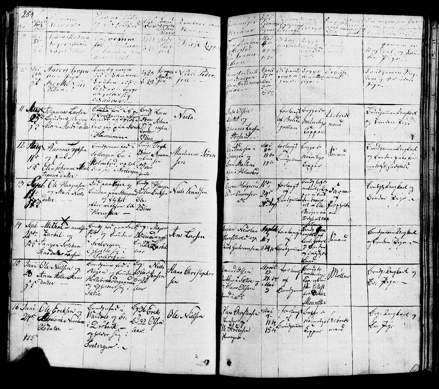 Hurum kirkebøker, AV/SAKO-A-229/G/Ga/L0002: Parish register (copy) no. I 2, 1827-1857, p. 254