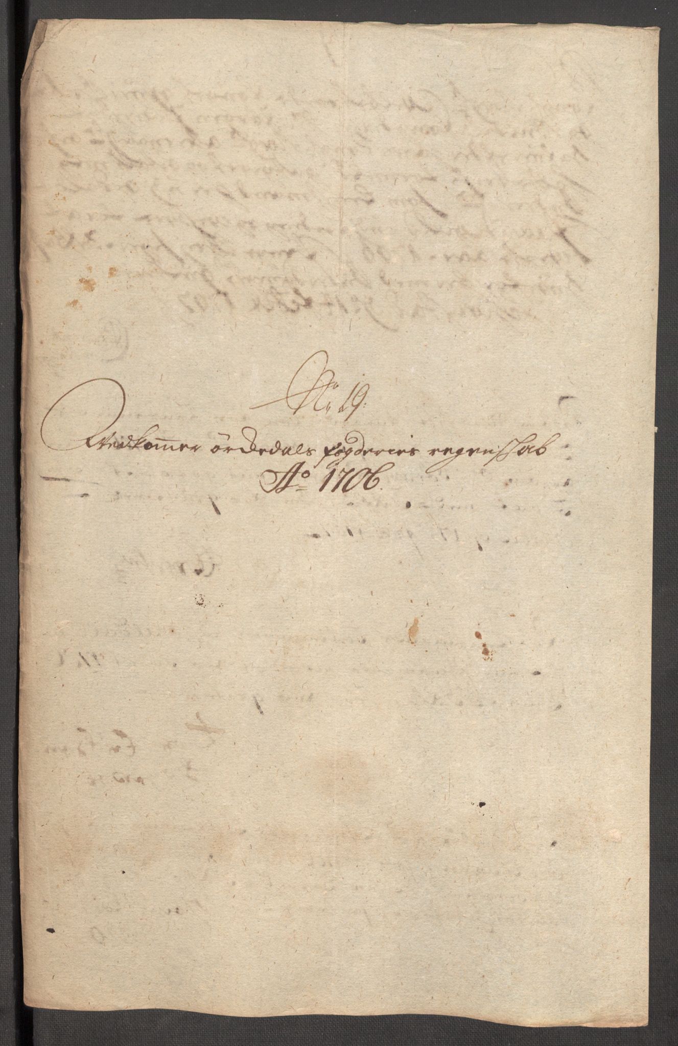 Rentekammeret inntil 1814, Reviderte regnskaper, Fogderegnskap, AV/RA-EA-4092/R60/L3956: Fogderegnskap Orkdal og Gauldal, 1706, p. 178