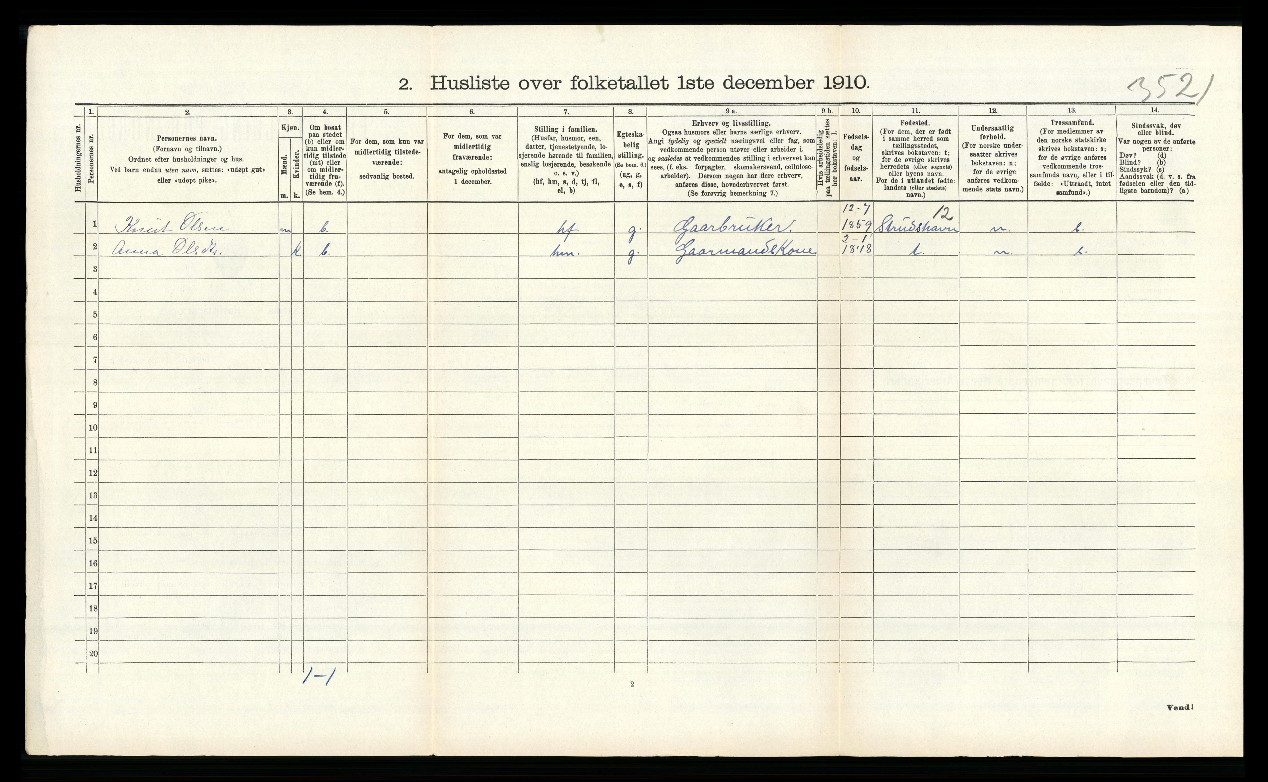 RA, 1910 census for Alversund, 1910, p. 101