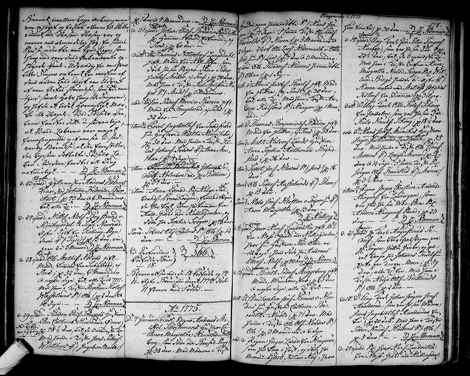 Kongsberg kirkebøker, SAKO/A-22/F/Fa/L0005: Parish register (official) no. I 5, 1769-1782, p. 278