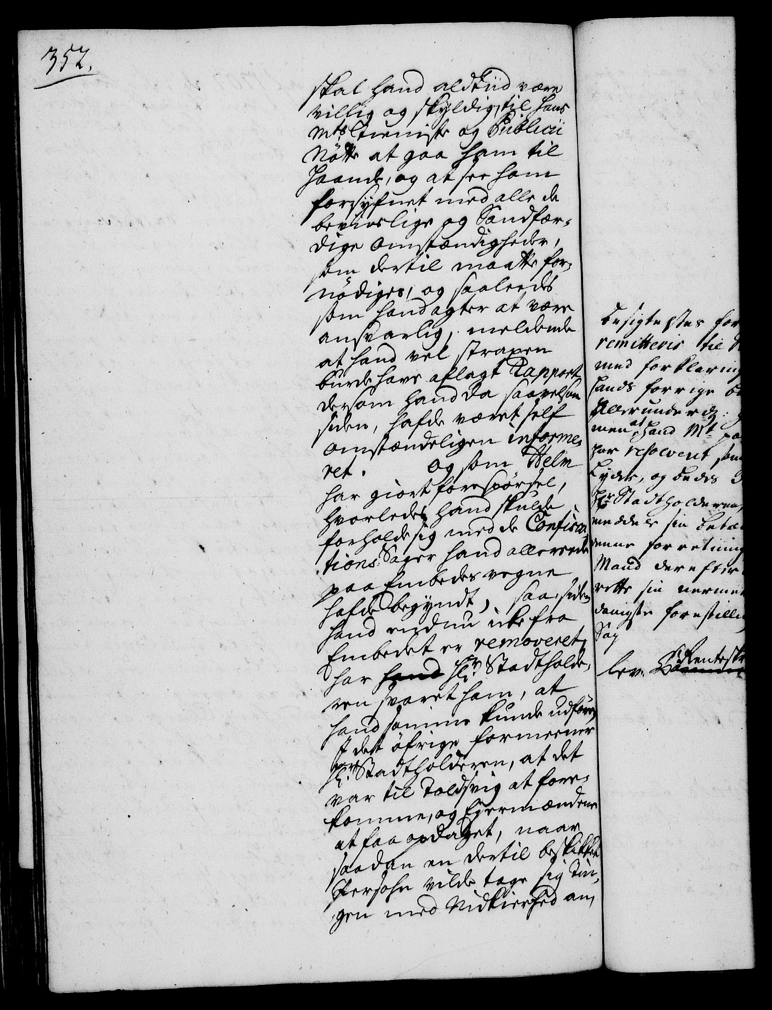 Rentekammeret, Kammerkanselliet, AV/RA-EA-3111/G/Gh/Gha/L0018: Norsk ekstraktmemorialprotokoll (merket RK 53.63), 1735-1736, p. 352