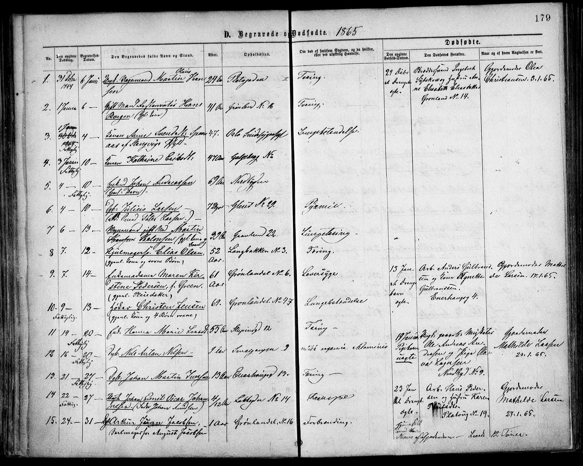 Grønland prestekontor Kirkebøker, AV/SAO-A-10848/F/Fa/L0003: Parish register (official) no. 3, 1862-1868, p. 179