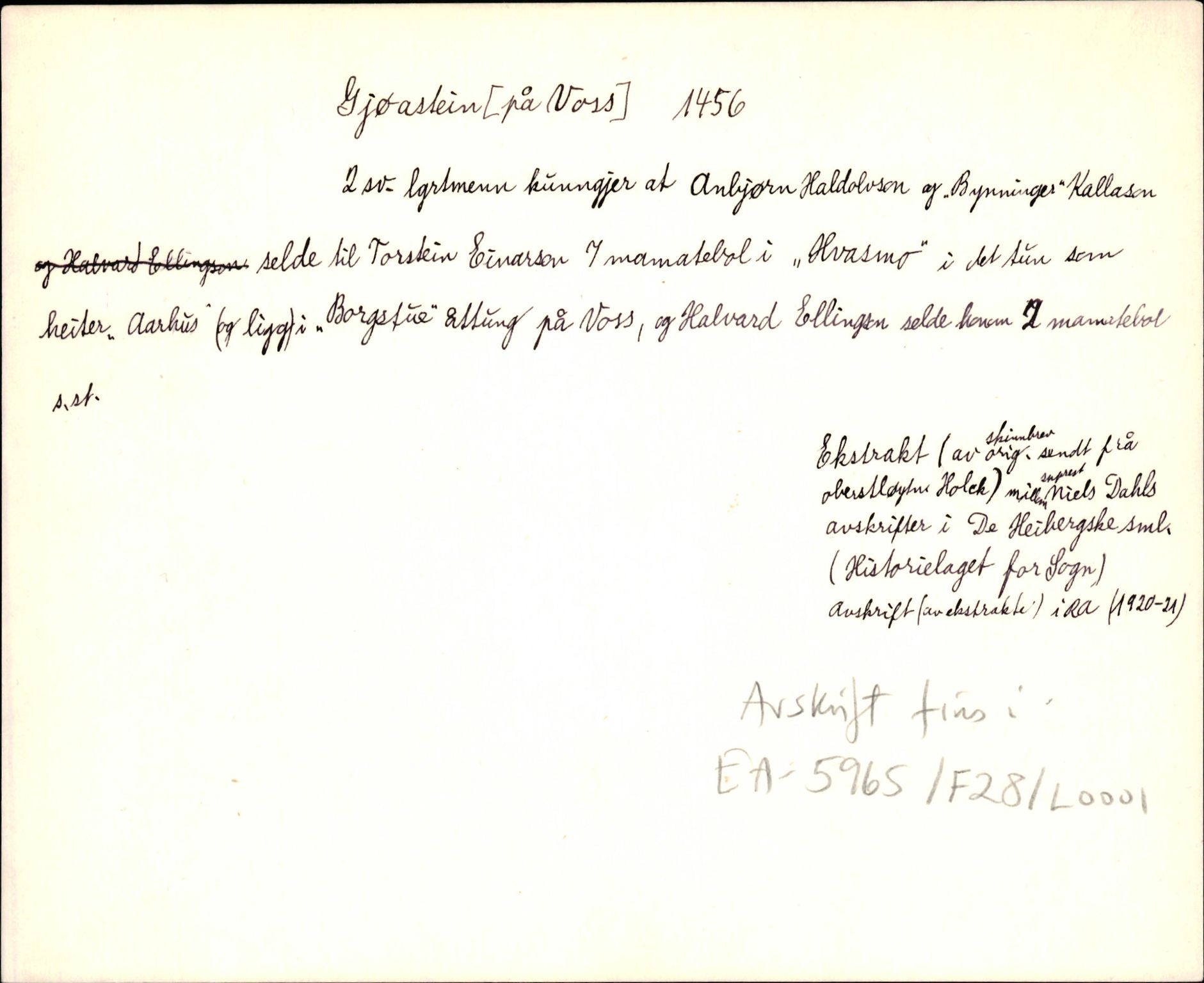 Riksarkivets diplomsamling, AV/RA-EA-5965/F35/F35d/L0001: Innlånte diplomer, seddelregister, 1316-1591, p. 153