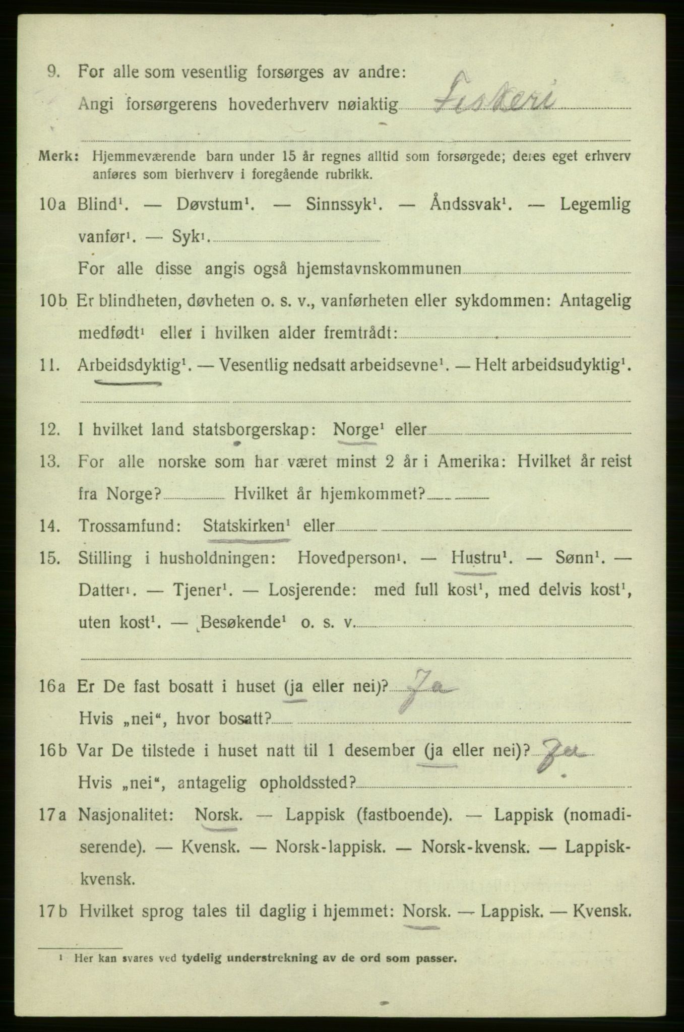SATØ, 1920 census for Måsøy, 1920, p. 1207