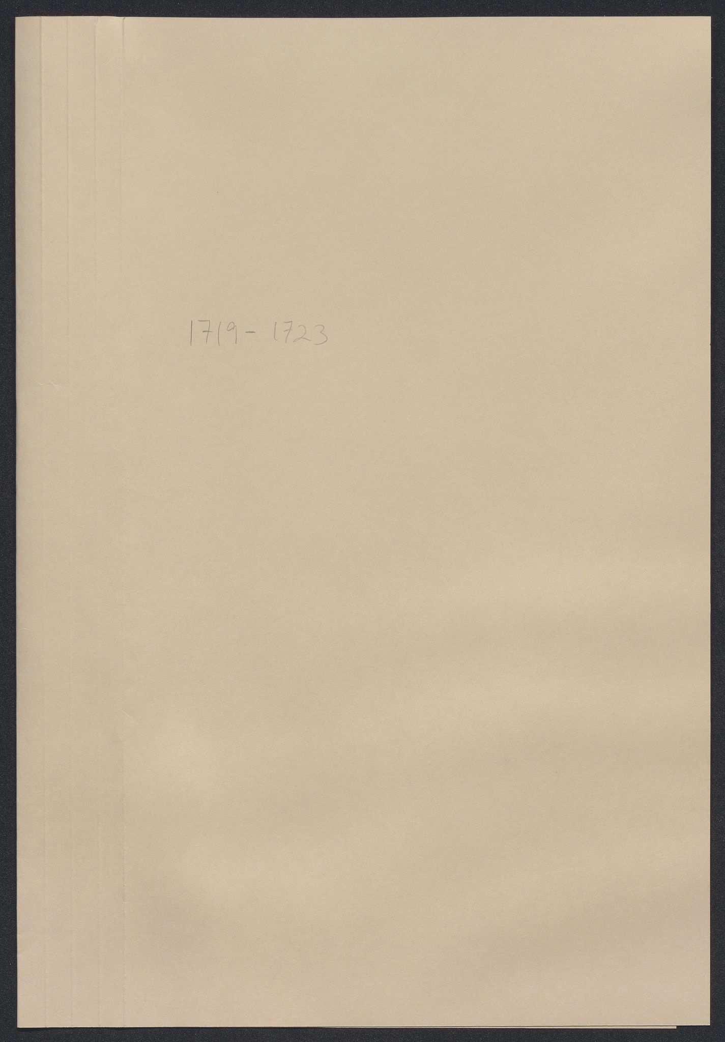 Rentekammeret inntil 1814, Reviderte regnskaper, Byregnskaper, AV/RA-EA-4066/R/Rm/L0286: [M19] Sikt og sakefall, 1719-1727, p. 1