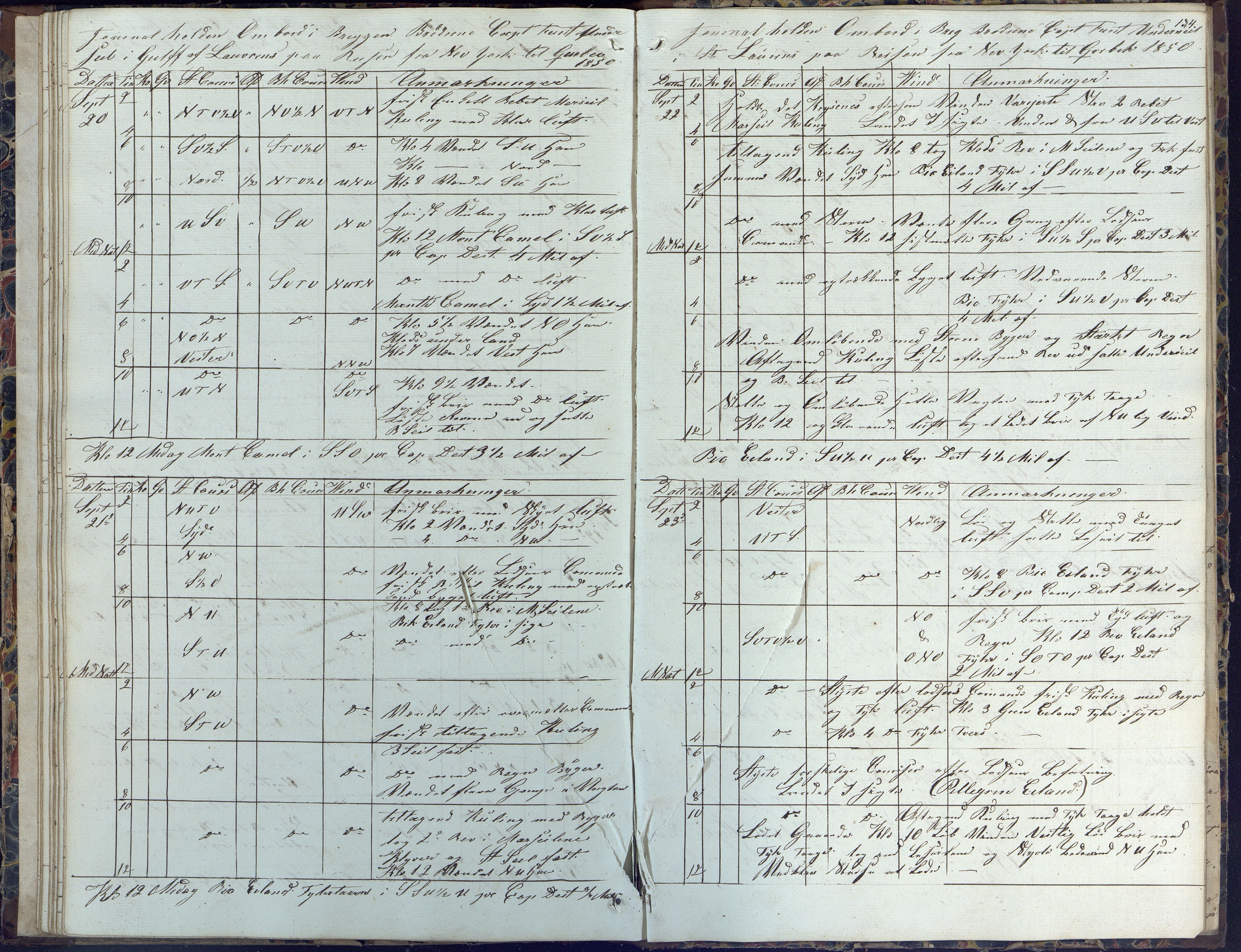 Fartøysarkivet, AAKS/PA-1934/F/L0062/0001: Flere fartøy (se mappenivå) / Brødrene (brigg), 1849-1858, p. 134