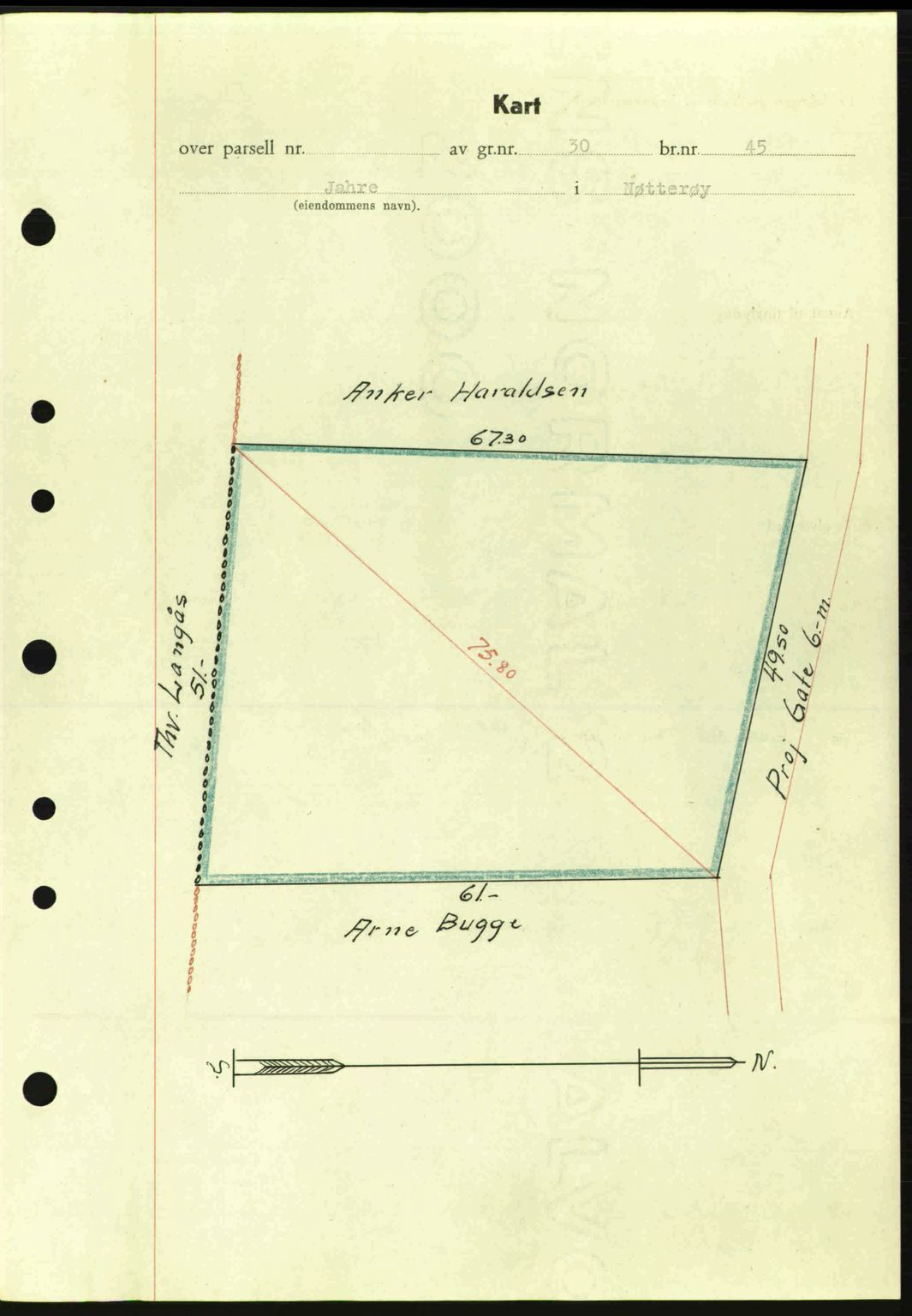 Tønsberg sorenskriveri, AV/SAKO-A-130/G/Ga/Gaa/L0016: Mortgage book no. A16, 1944-1945, Diary no: : 1922/1944