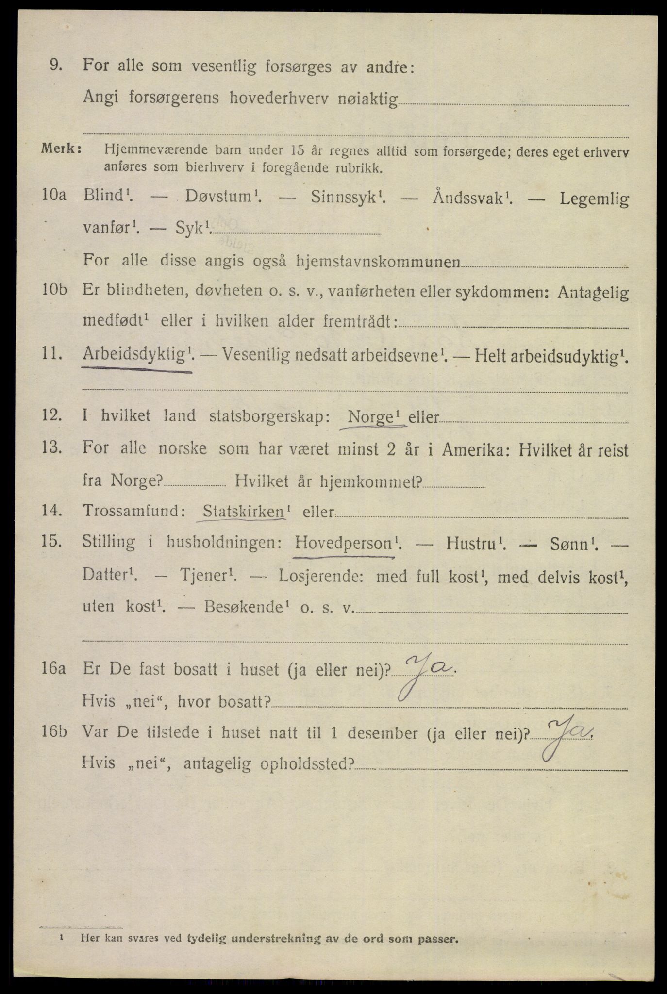 SAKO, 1920 census for Eidanger, 1920, p. 5309