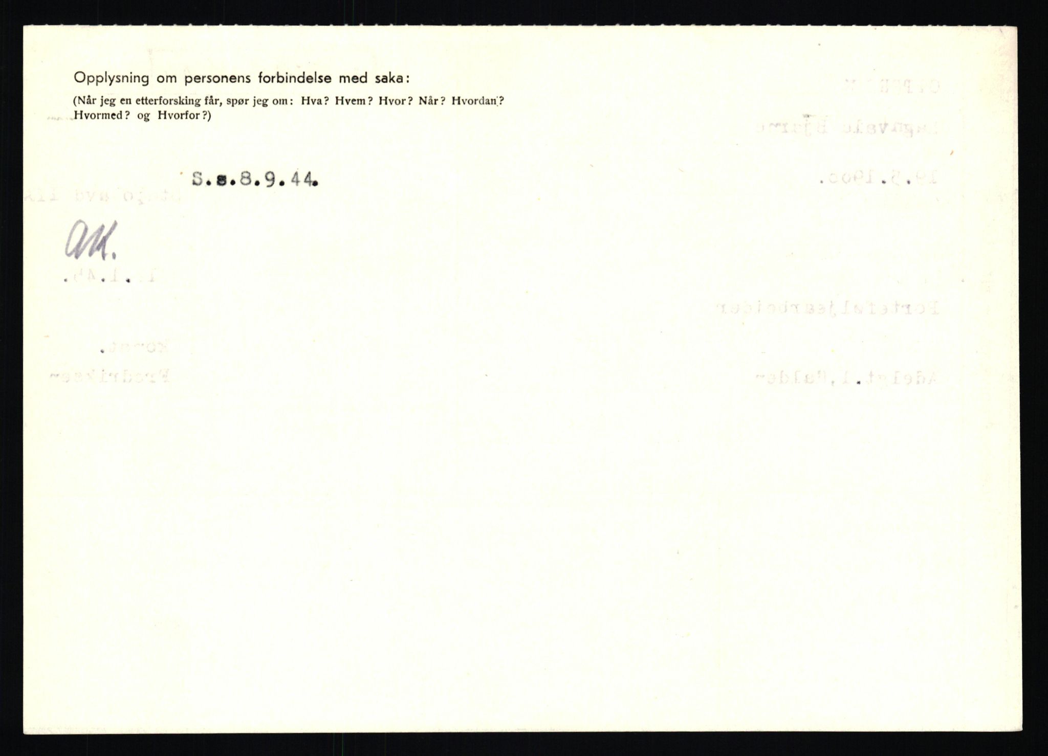 Statspolitiet - Hovedkontoret / Osloavdelingen, AV/RA-S-1329/C/Ca/L0012: Oanæs - Quistgaard	, 1943-1945, p. 2720