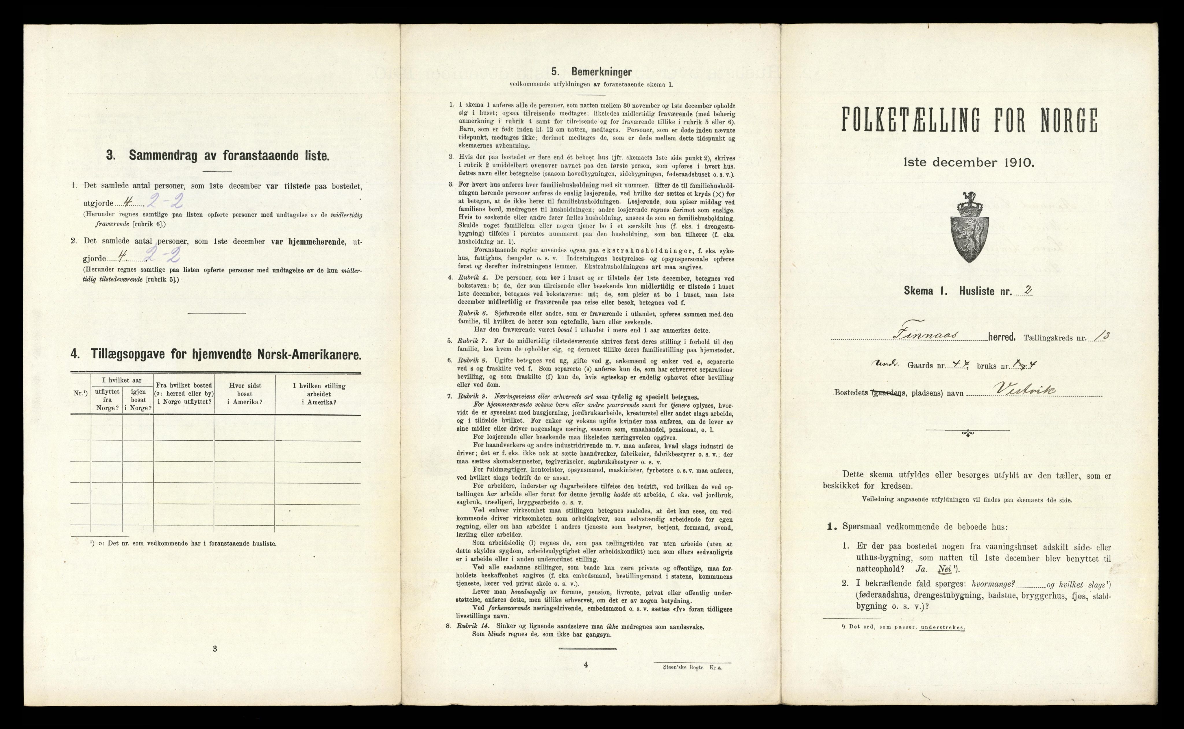 RA, 1910 census for Finnås, 1910, p. 1526