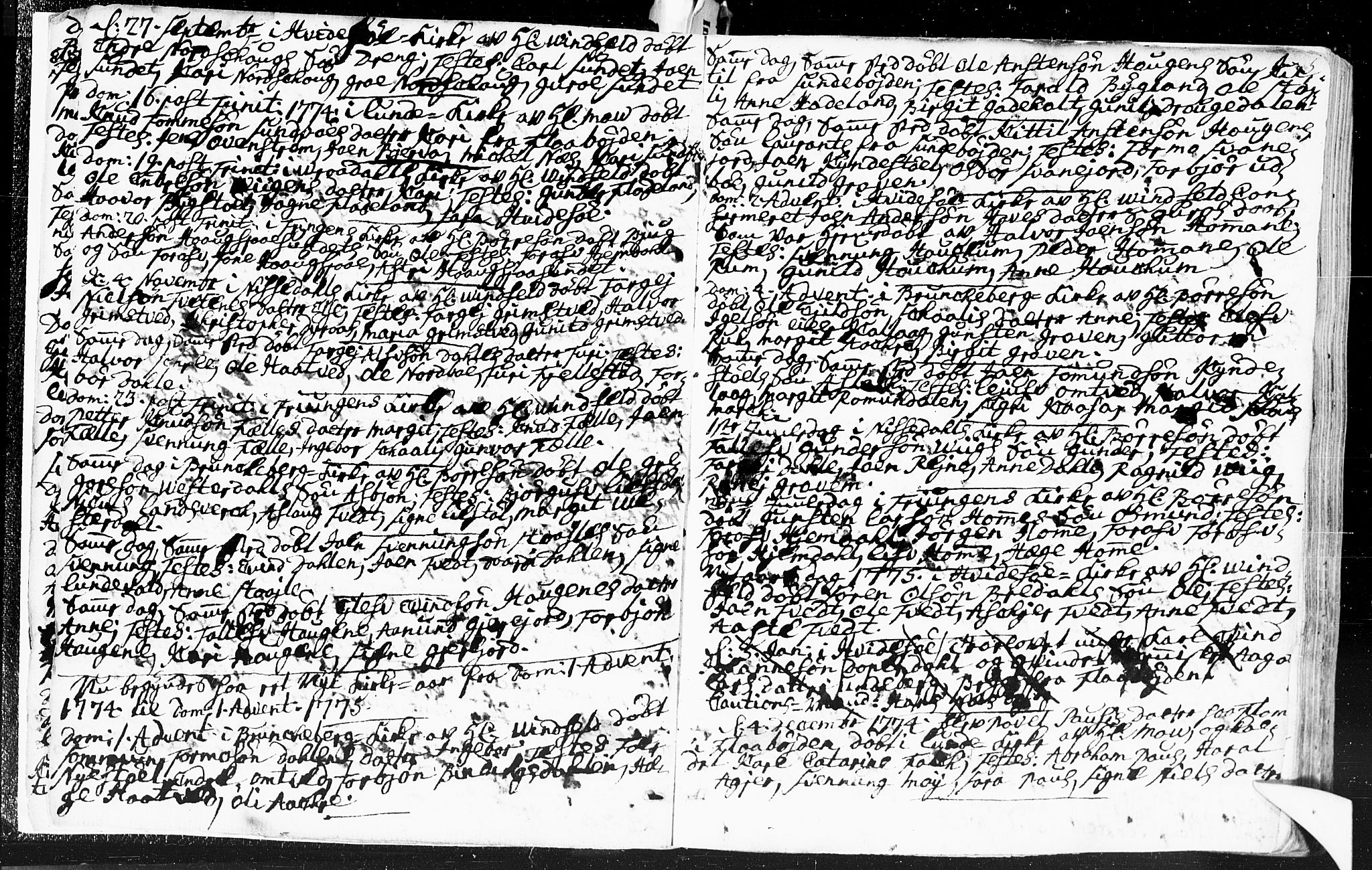 Kviteseid kirkebøker, SAKO/A-276/F/Fa/L0002: Parish register (official) no. I 2, 1773-1786, p. 5