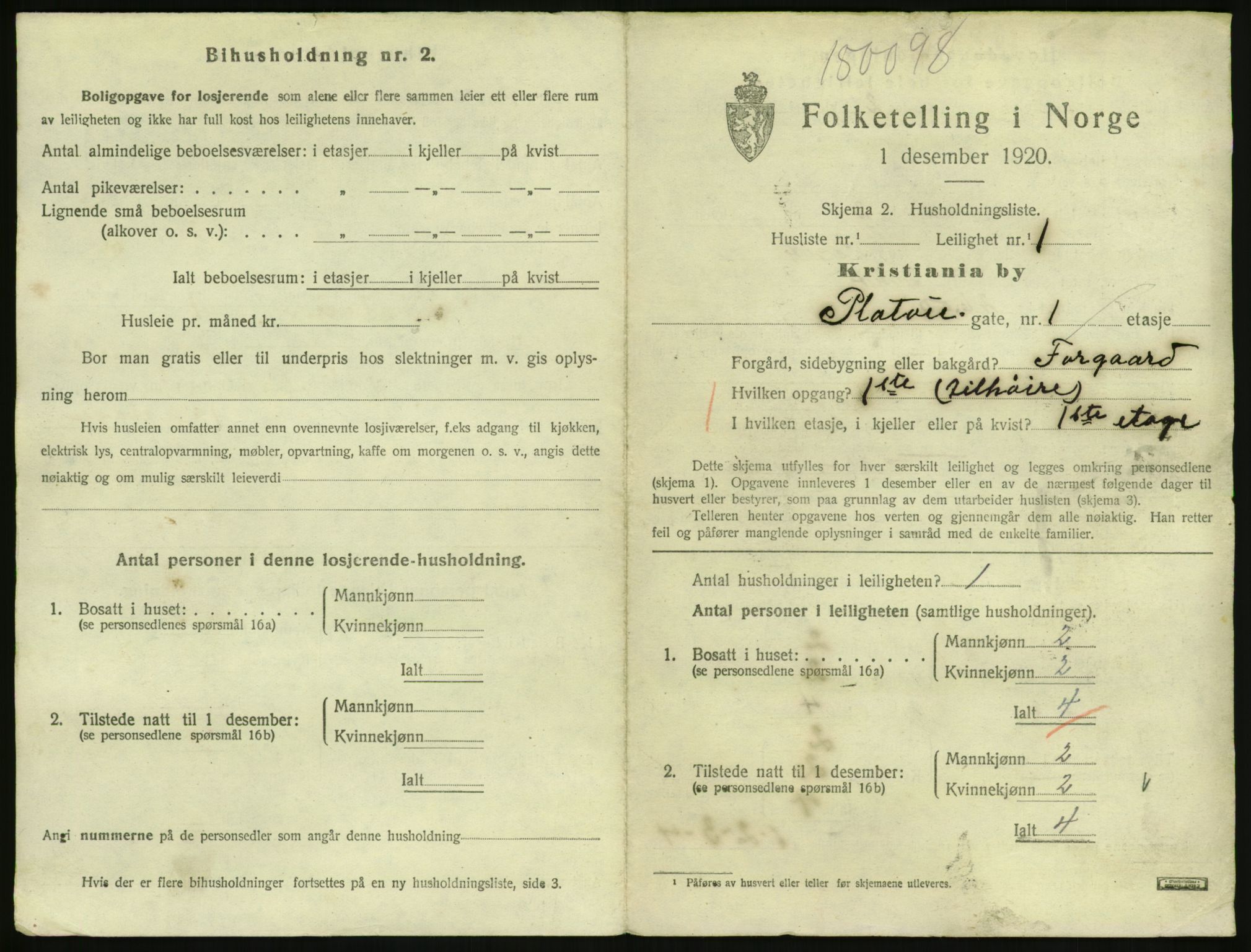 SAO, 1920 census for Kristiania, 1920, p. 81162