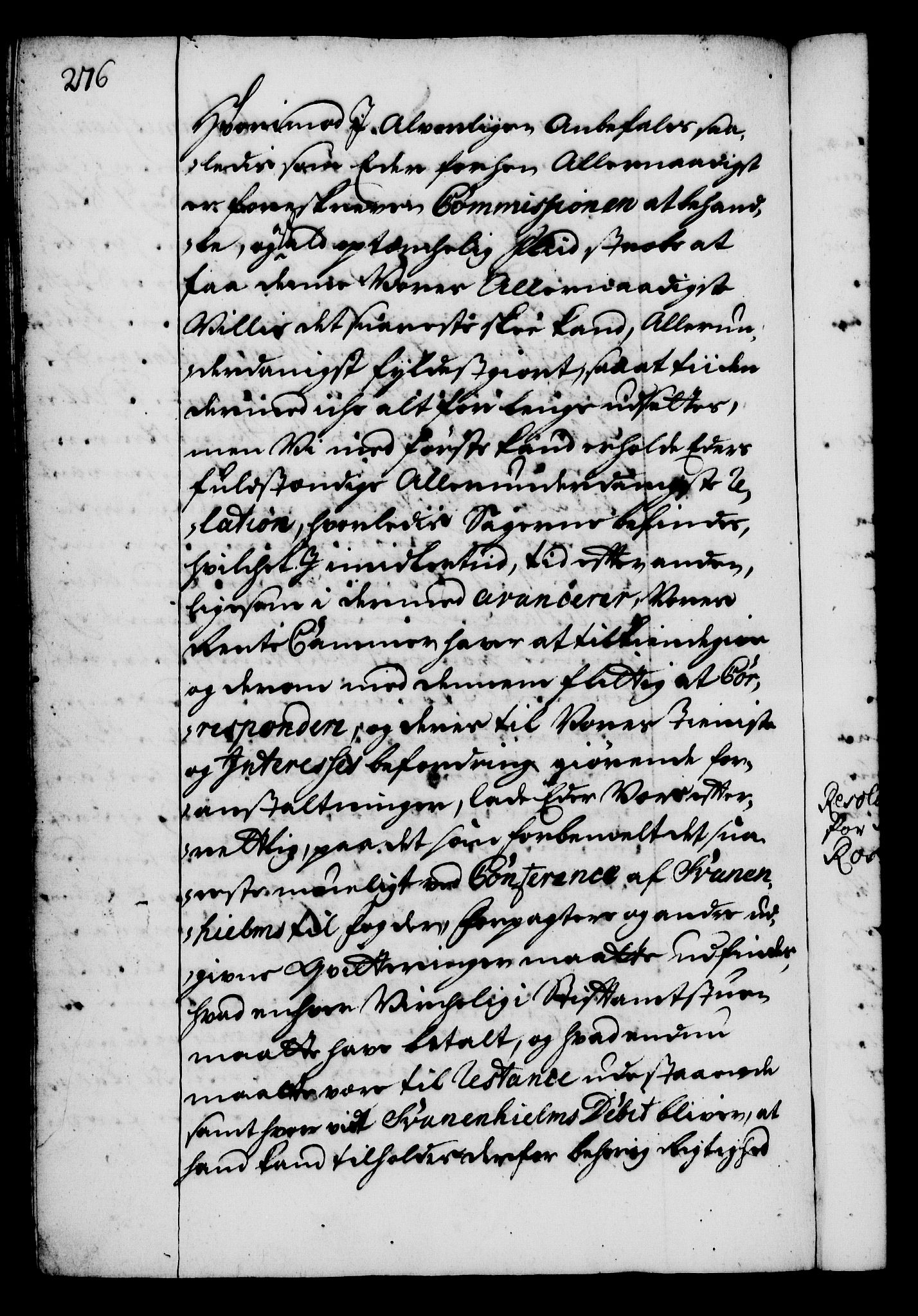Rentekammeret, Kammerkanselliet, RA/EA-3111/G/Gg/Gga/L0002: Norsk ekspedisjonsprotokoll med register (merket RK 53.2), 1723-1727, p. 276