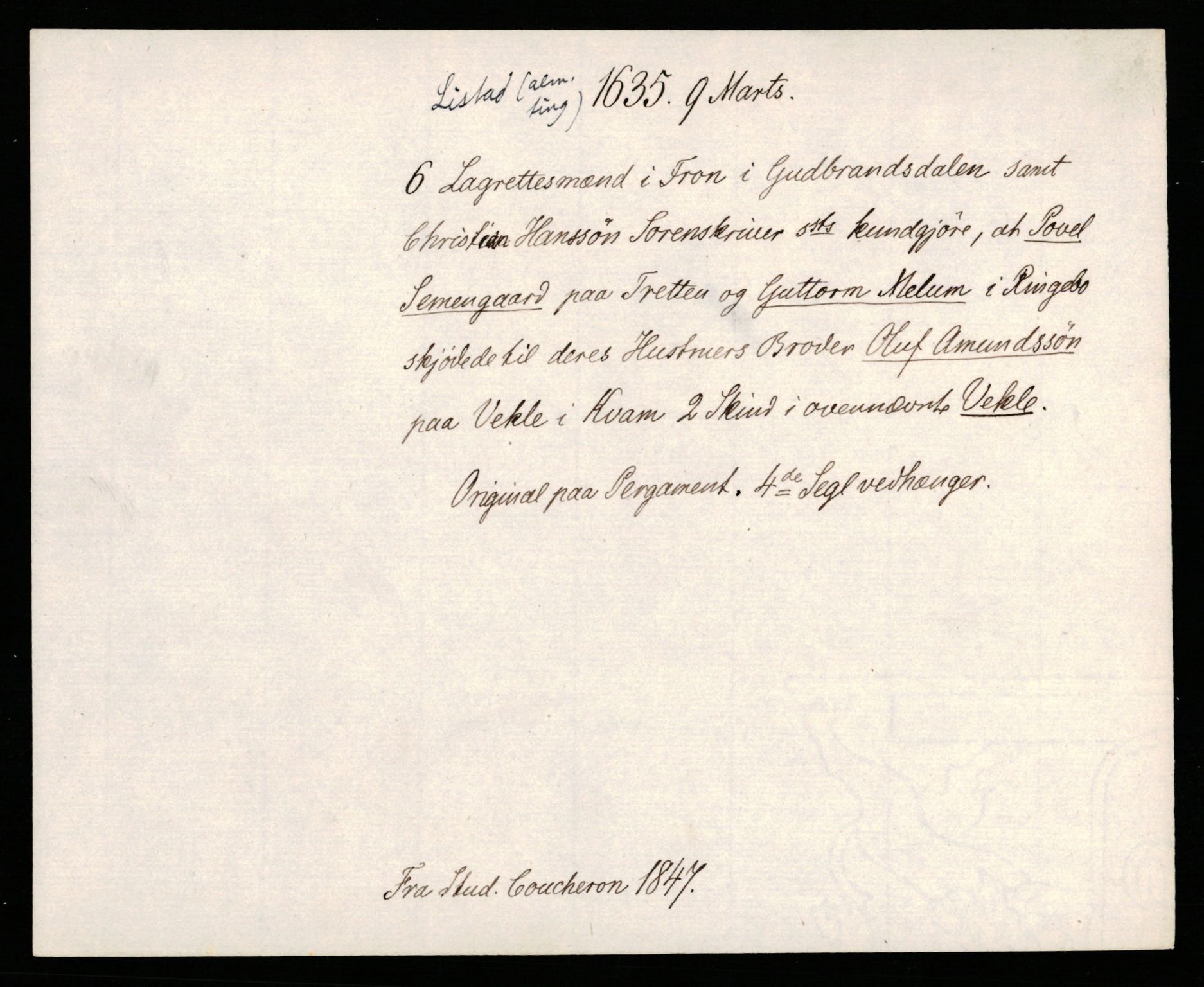 Riksarkivets diplomsamling, AV/RA-EA-5965/F35/F35b/L0008: Riksarkivets diplomer, seddelregister, 1635-1646, p. 17