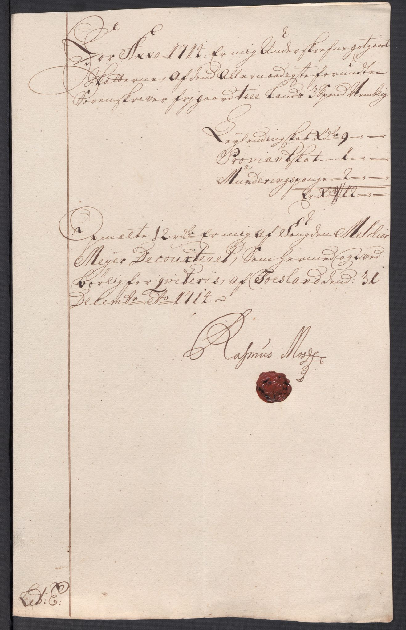 Rentekammeret inntil 1814, Reviderte regnskaper, Fogderegnskap, AV/RA-EA-4092/R64/L4435: Fogderegnskap Namdal, 1714, p. 181