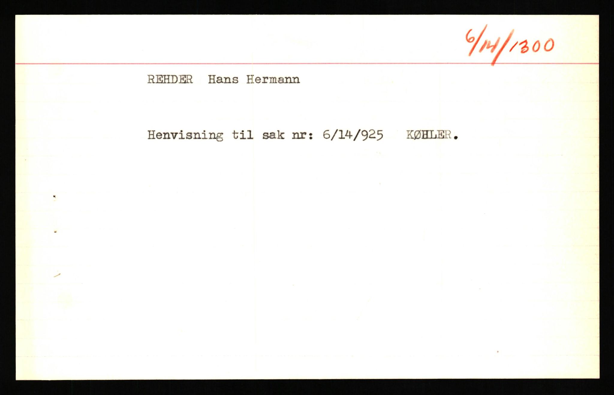 Forsvaret, Forsvarets overkommando II, AV/RA-RAFA-3915/D/Db/L0027: CI Questionaires. Tyske okkupasjonsstyrker i Norge. Tyskere., 1945-1946, p. 100