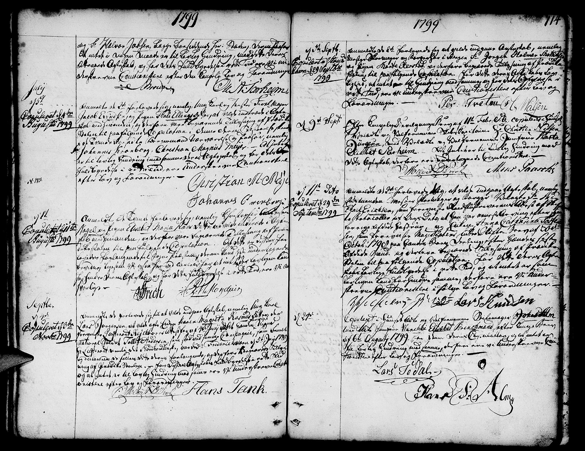 Nykirken Sokneprestembete, AV/SAB-A-77101/H/Haa/L0008: Parish register (official) no. A 8, 1776-1814, p. 114